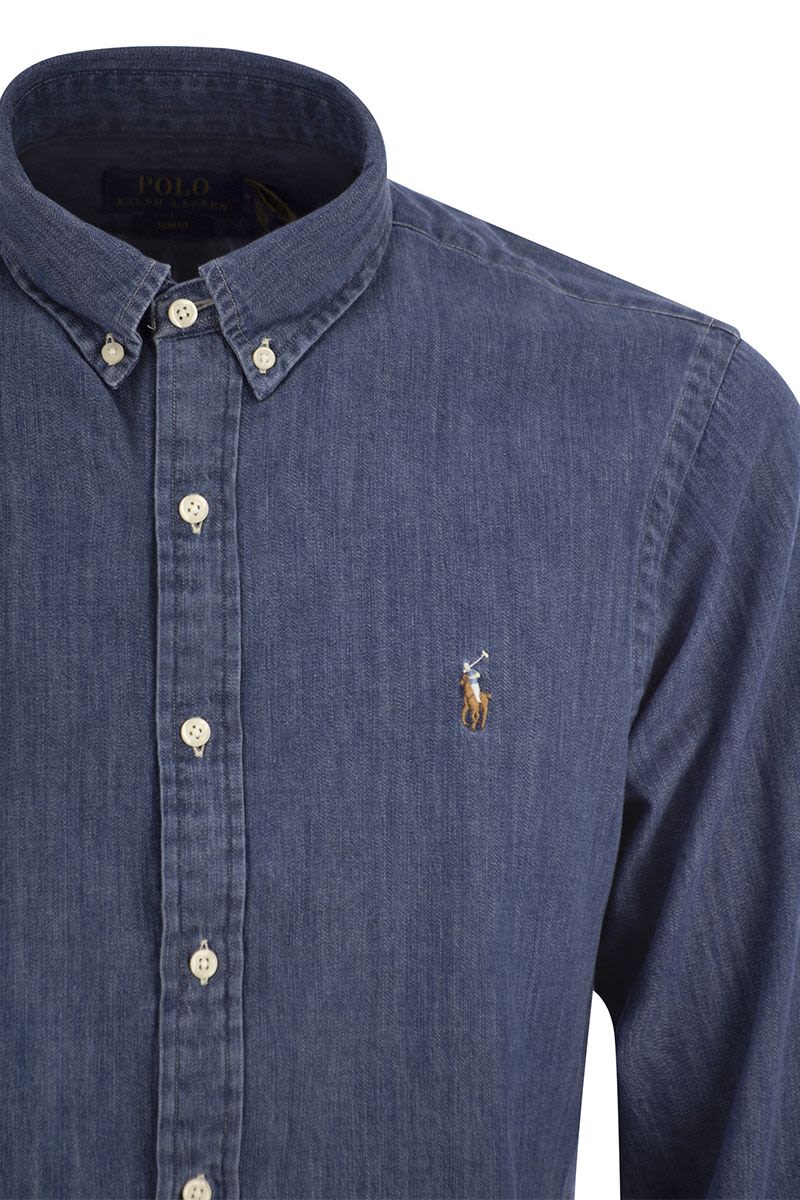 POLO RALPH LAUREN Slim Fit Denim Sport Shirt for Men
