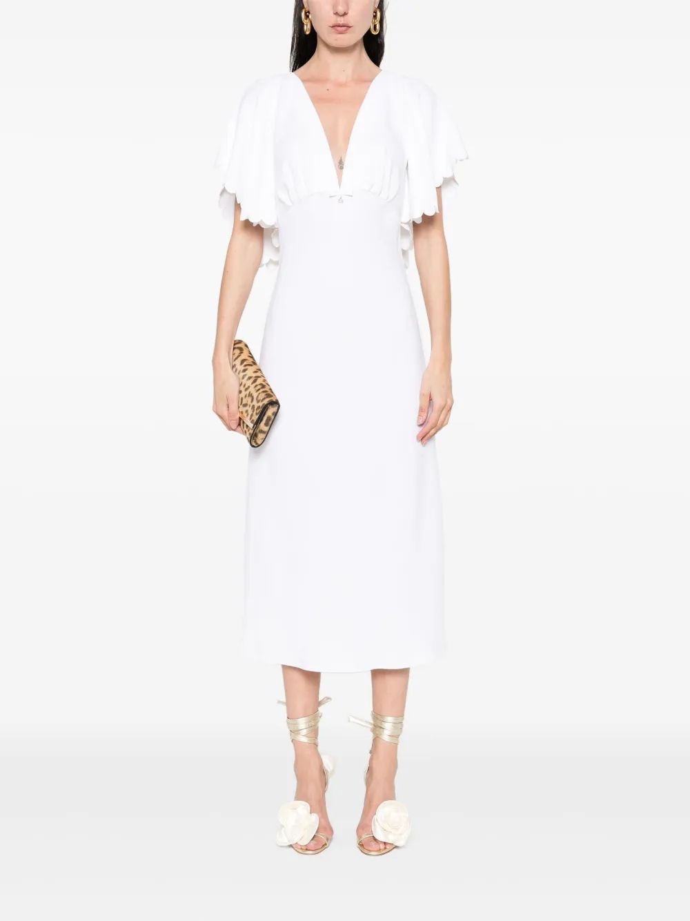 ELISABETTA FRANCHI Chic Crepe Midi Dress for Women