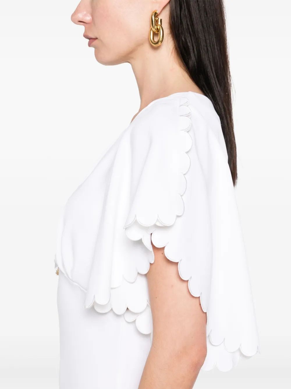 ELISABETTA FRANCHI Chic Crepe Midi Dress for Women