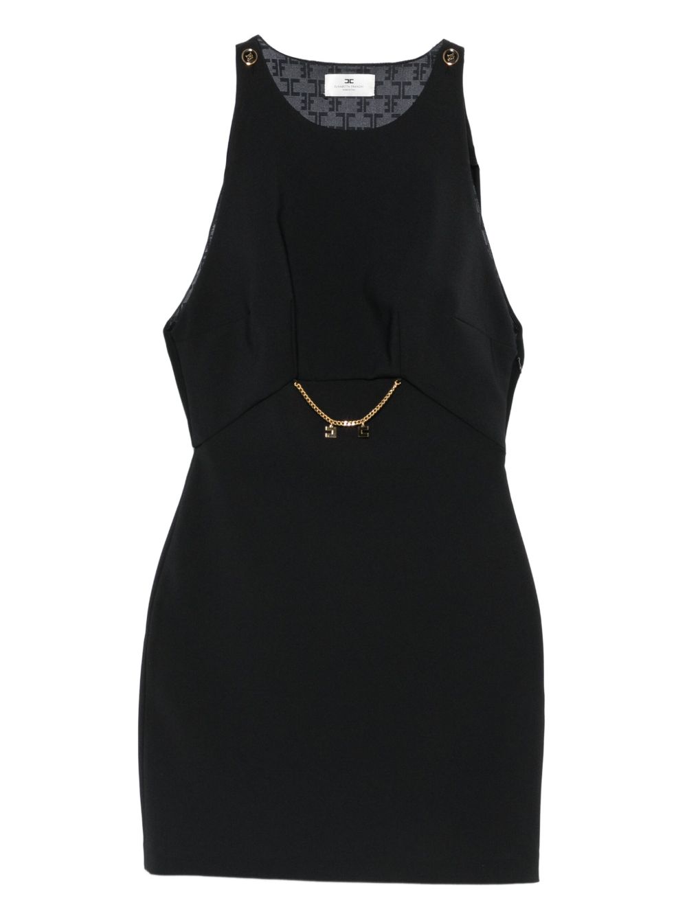 ELISABETTA FRANCHI Sleeveless Chain Embellished Midi Dress for Women
