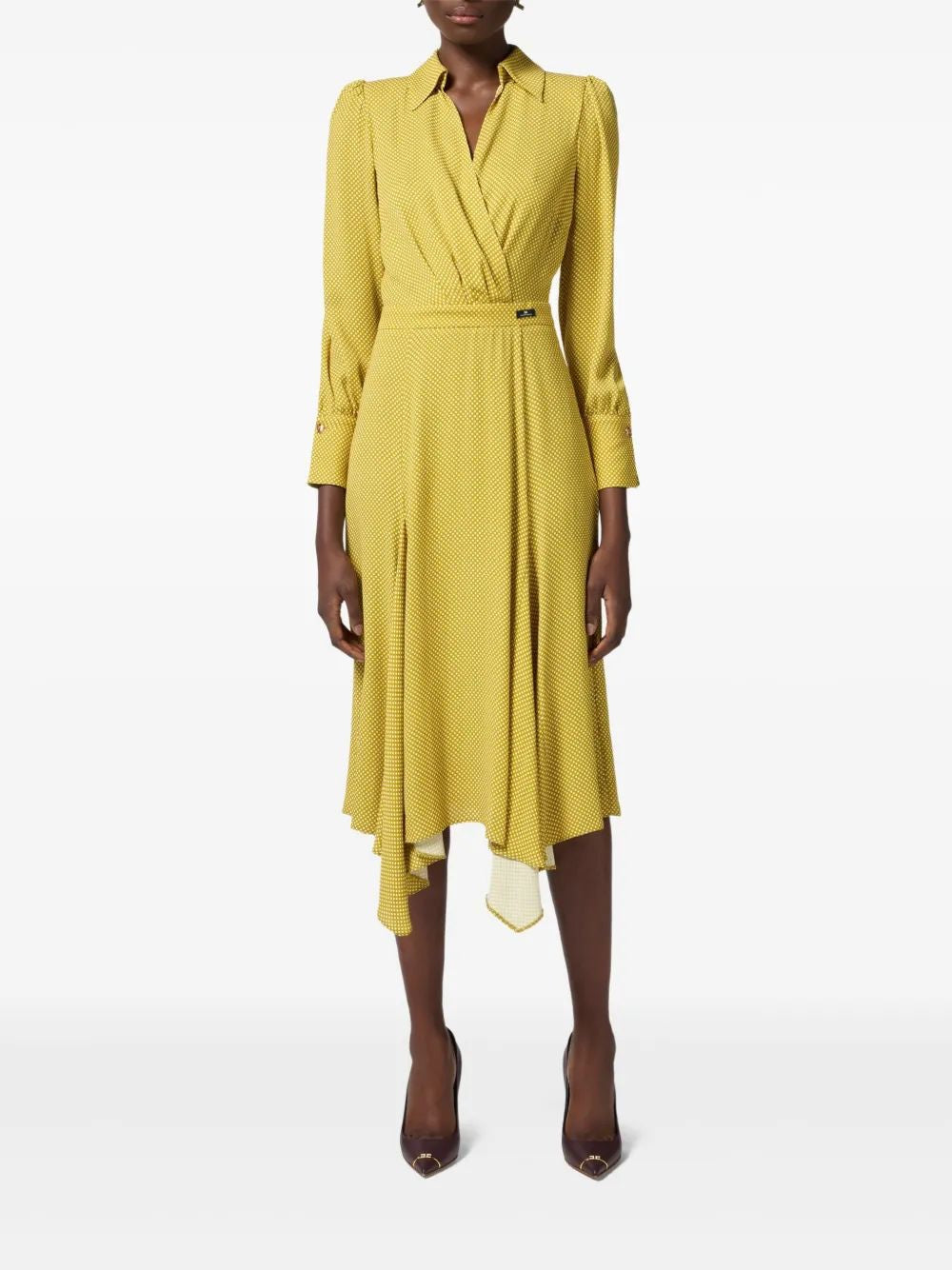 ELISABETTA FRANCHI Polka Dot Print Mini Dress for Women