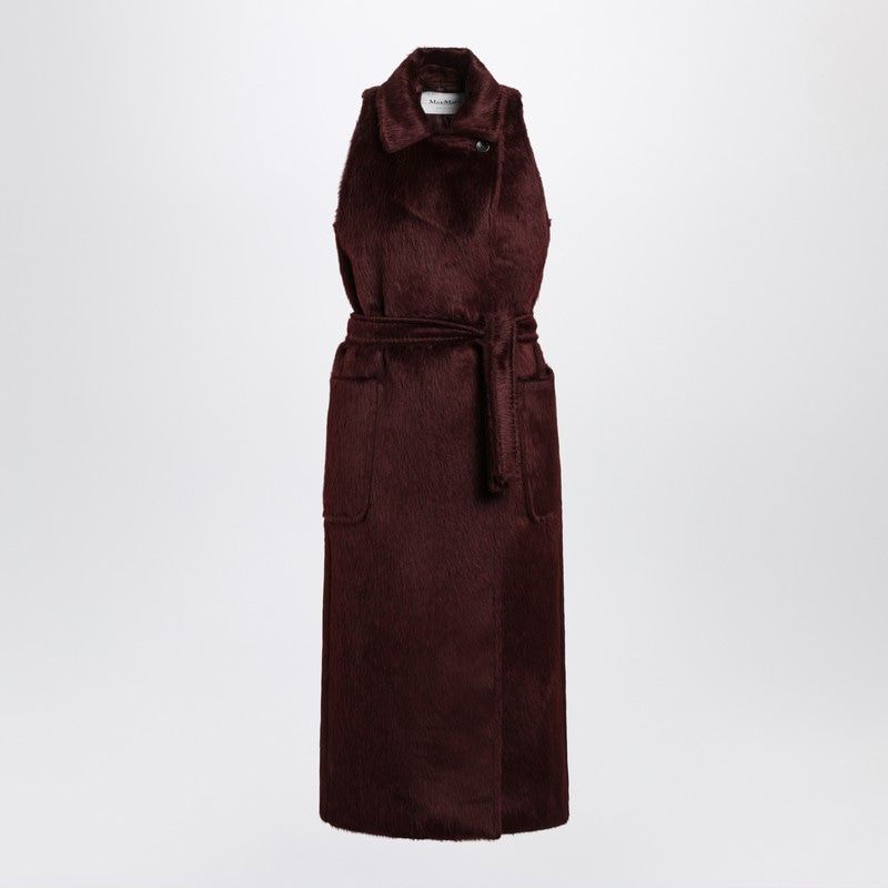 MAX MARA Sleeveless Robe-Style Jacket with Waist Tie for Women