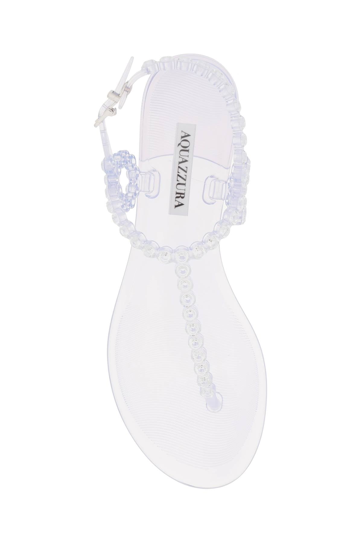 AQUAZZURA Almost Bare Crystal Jelly Sandal FL - Women's Mini Sandals for SS25