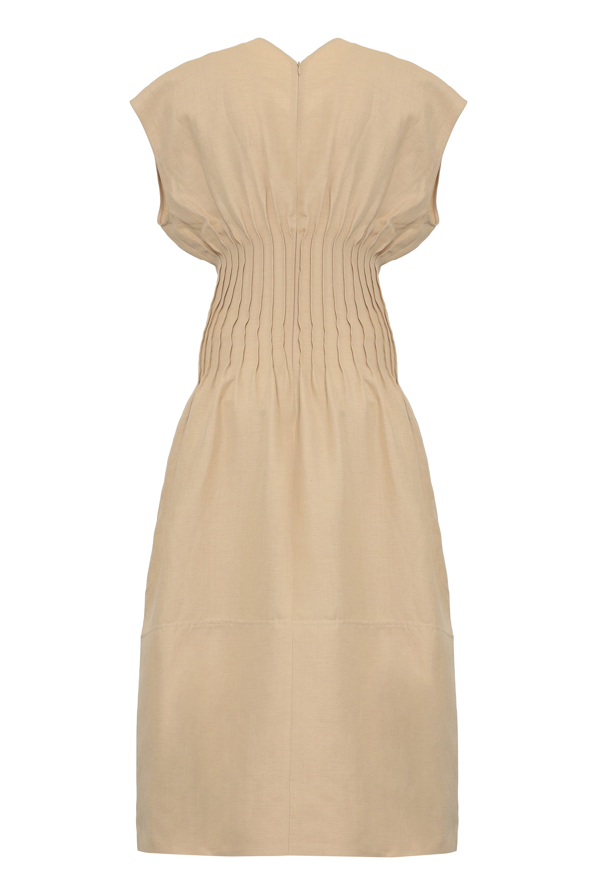 FABIANA FILIPPI Gathered Waistline Linen Dress