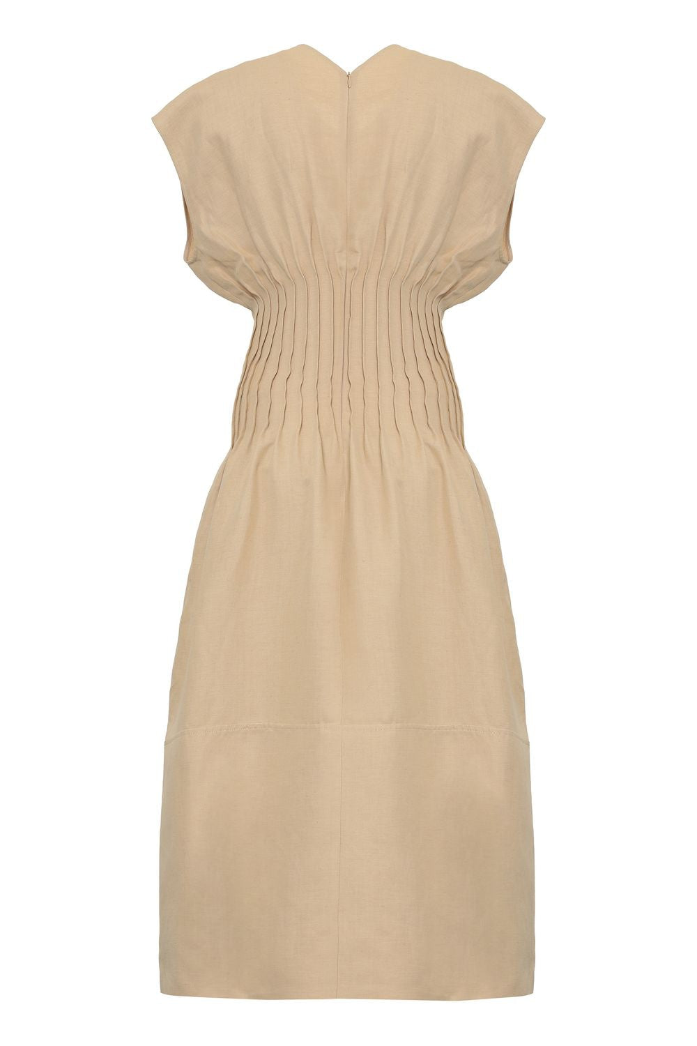 FABIANA FILIPPI Gathered Waistline Linen Dress