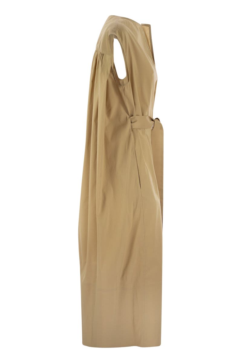 FABIANA FILIPPI Sleeveless Cotton-Blend Mini Dress with Diamond Thread Detail