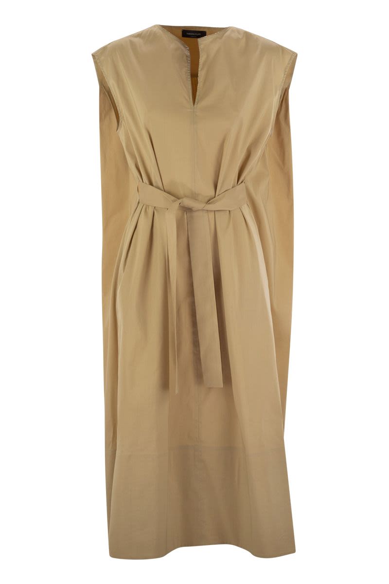 FABIANA FILIPPI Sleeveless Cotton-Blend Mini Dress with Diamond Thread Detail