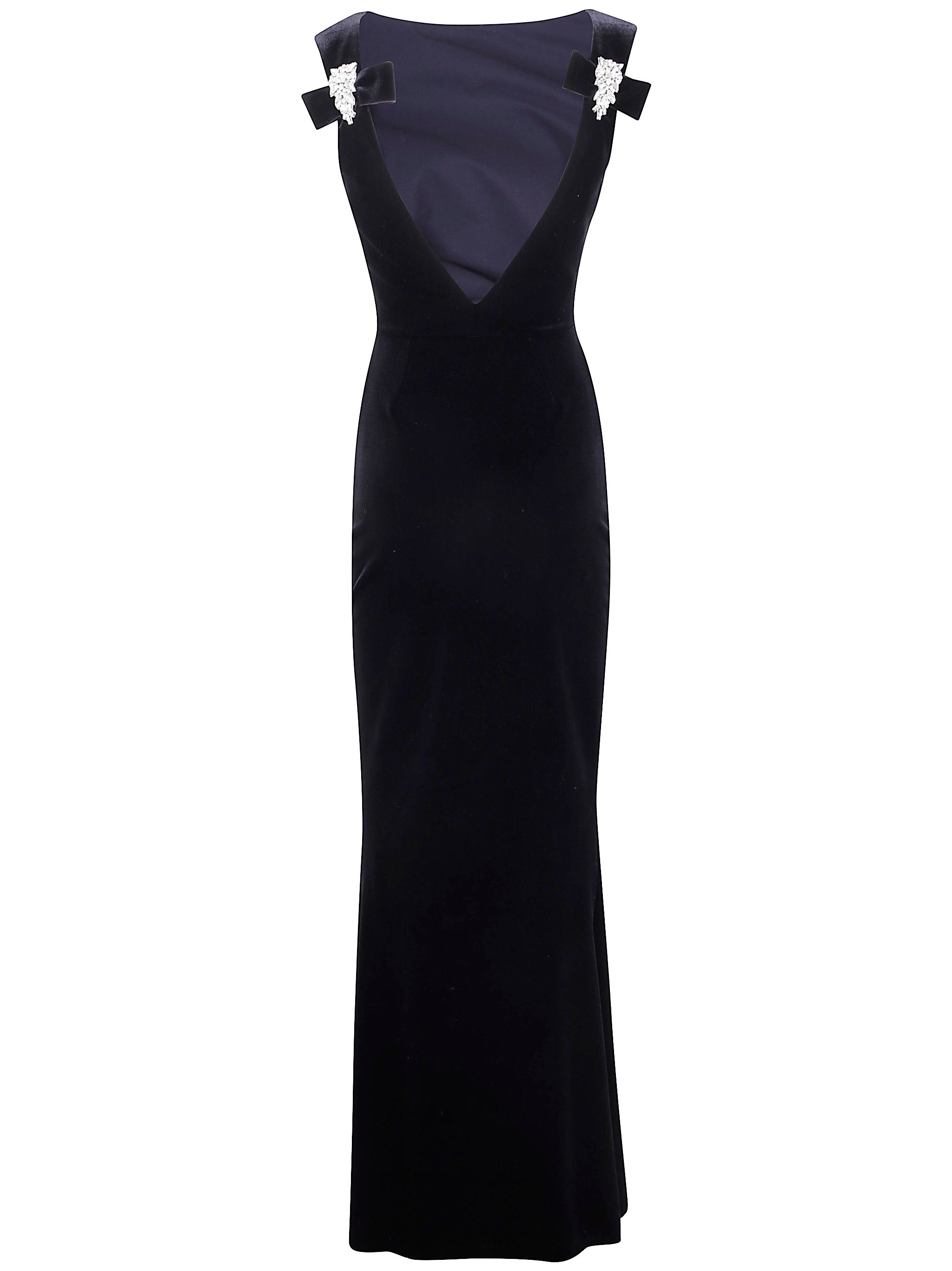 CHIARA BONI Velvet Long Dress for Women - FW25 Collection