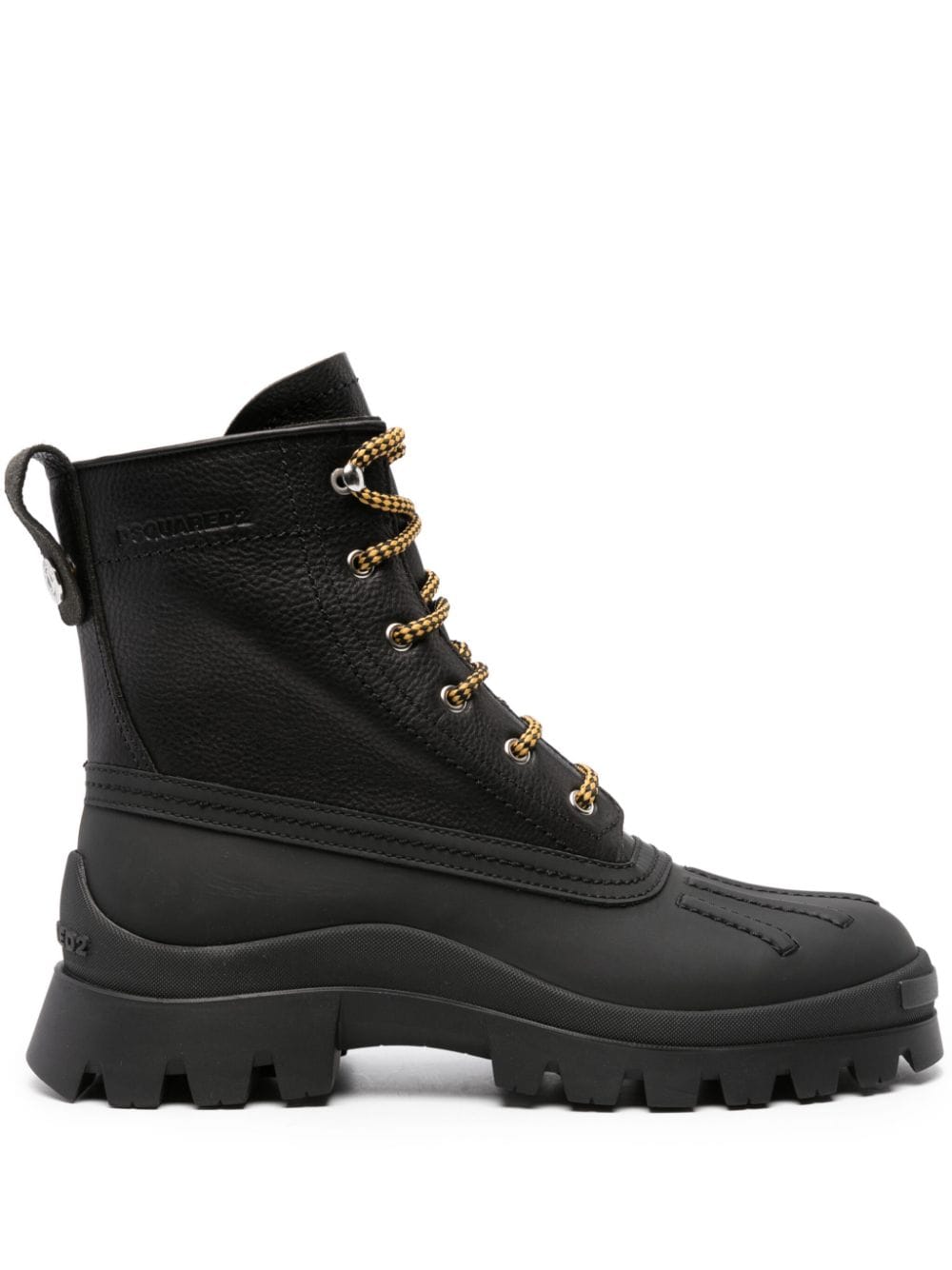 DSQUARED2 Leather Lace-Up Ankle Boots for Men