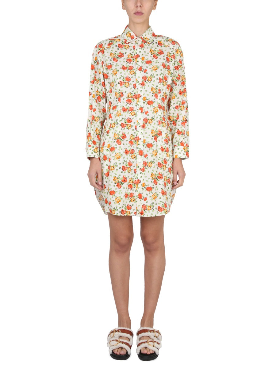 MARNI Floral Pattern Shirt Dress