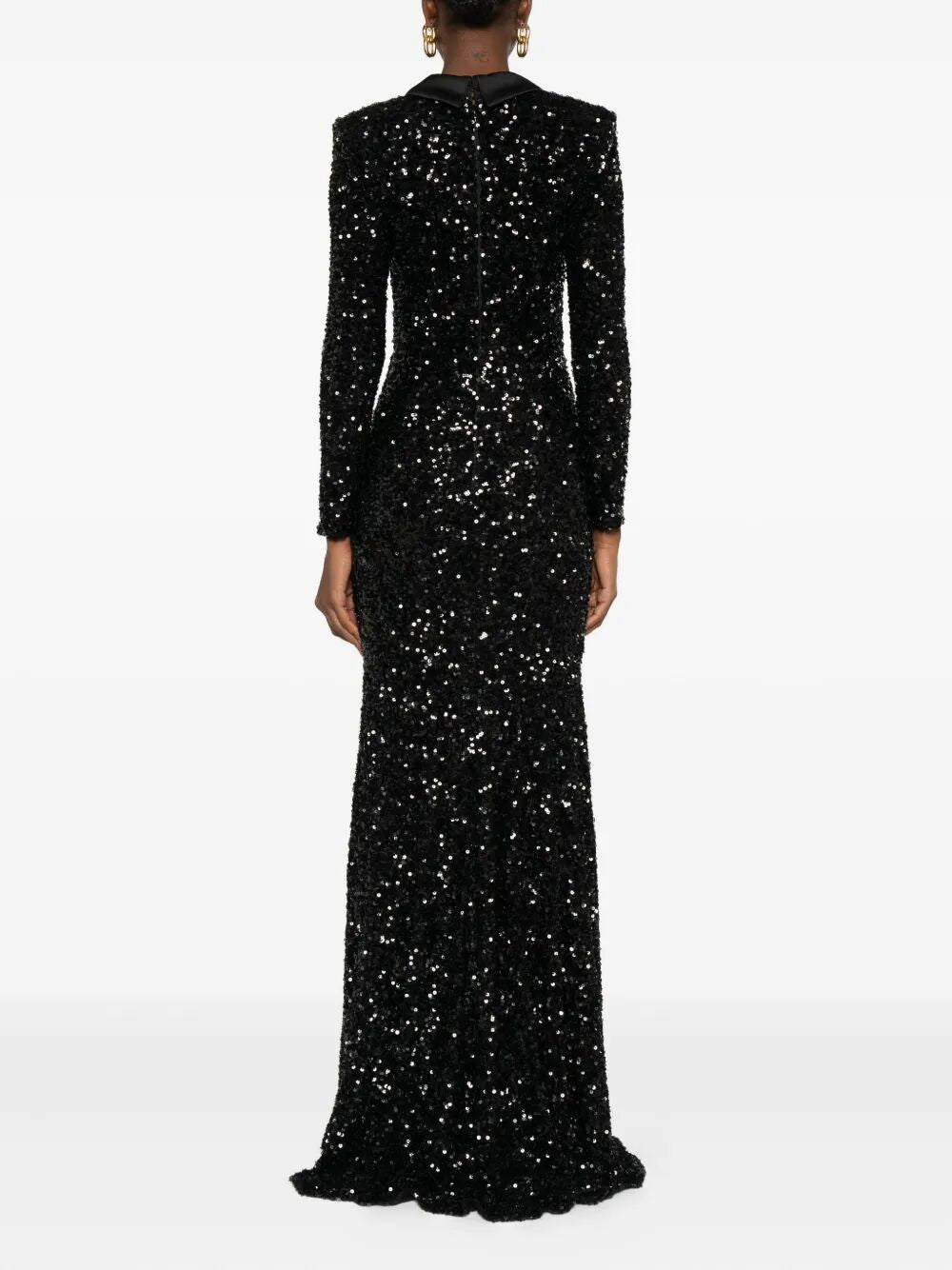 ELISABETTA FRANCHI Glamorous Red Carpet Mini Dress in Full Sequins