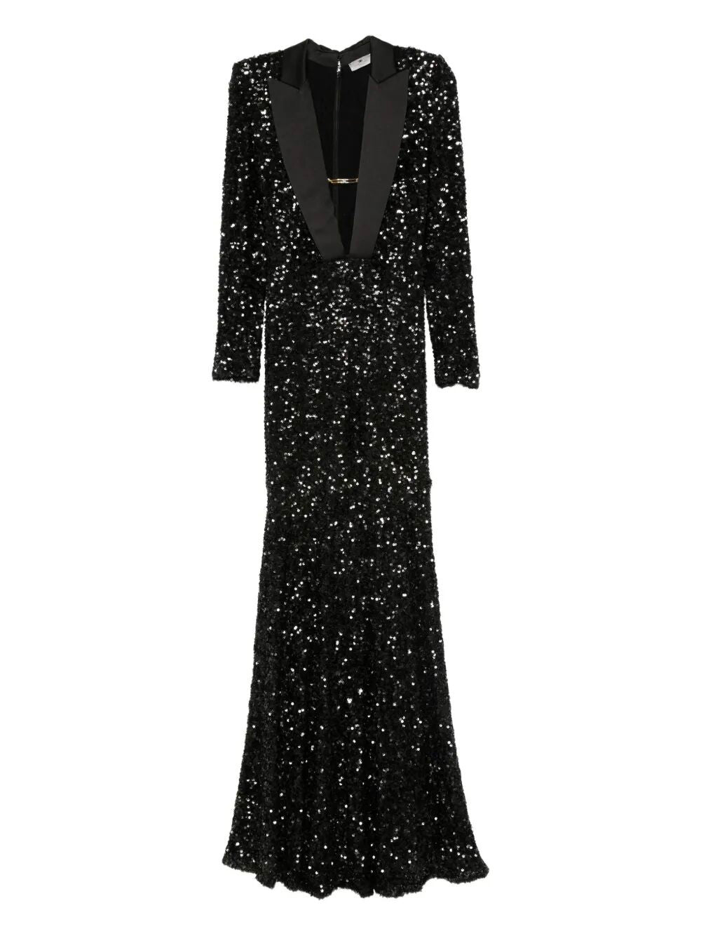 ELISABETTA FRANCHI Glamorous Red Carpet Mini Dress in Full Sequins