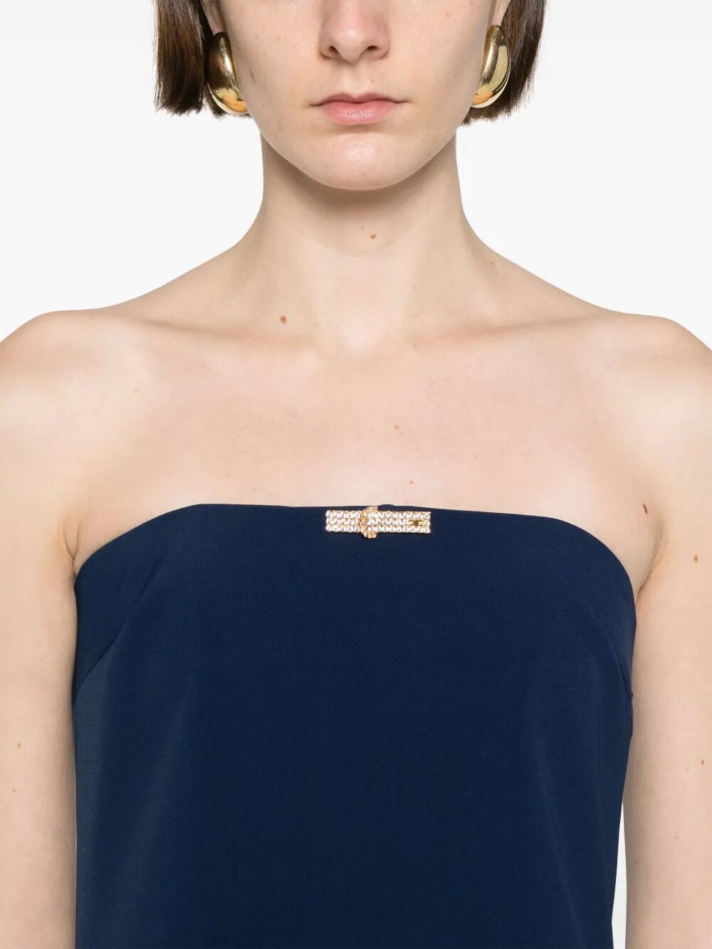 ELISABETTA FRANCHI Elegant Long Evening Dress for Women - SS25 Collection