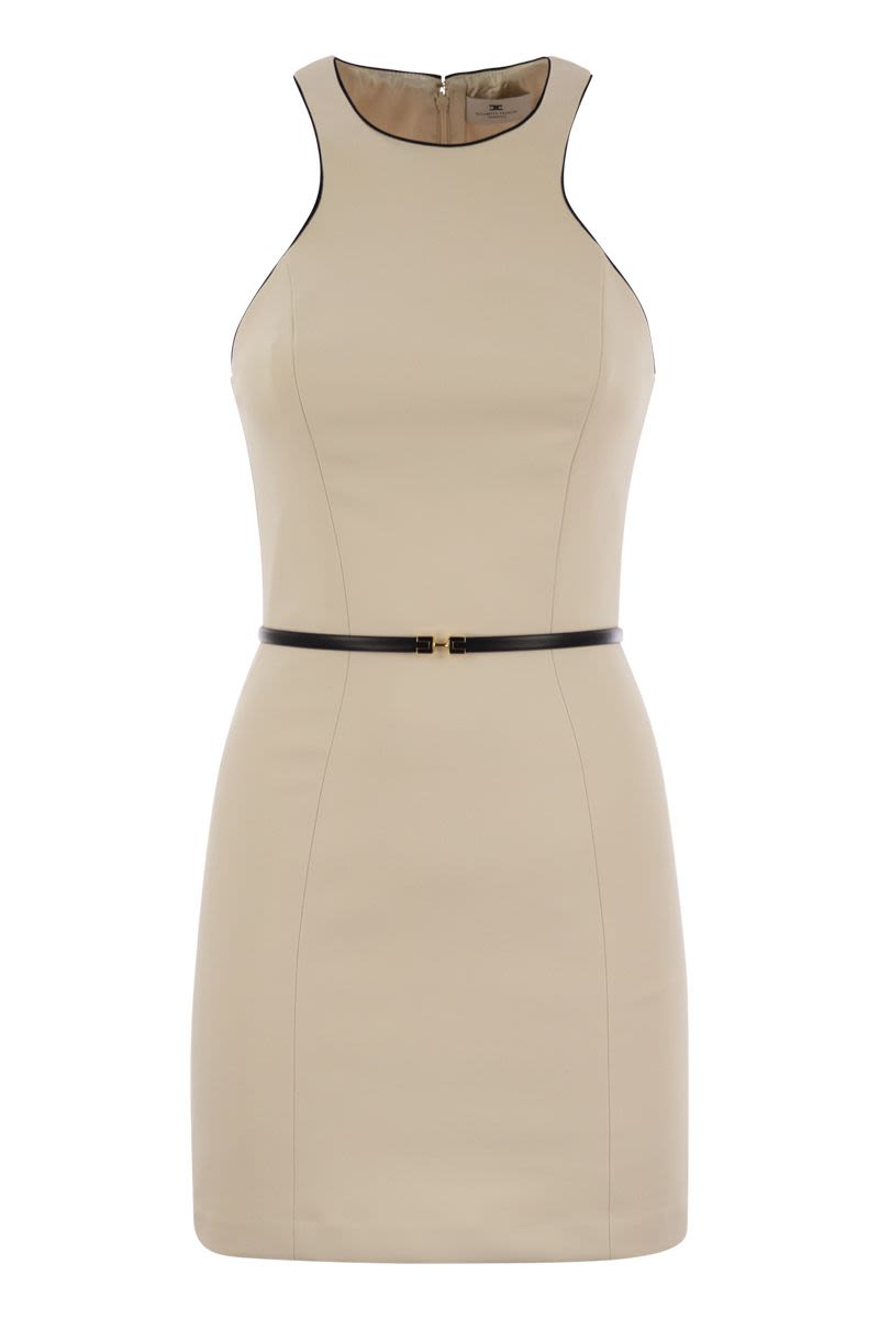 ELISABETTA FRANCHI Elegant Fitted Stretch Mini Dress