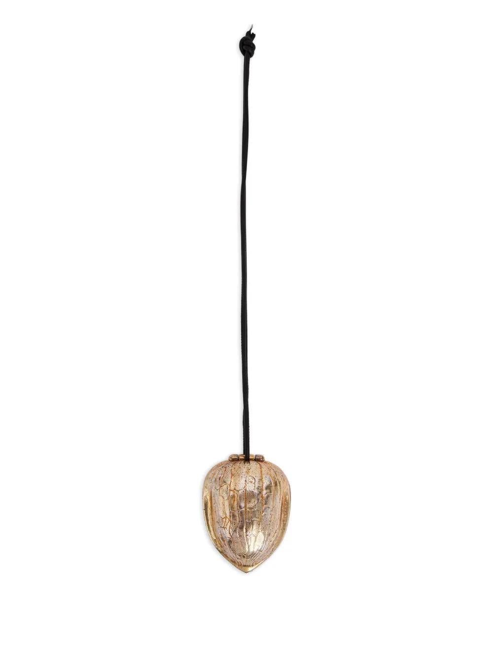 JW ANDERSON Mini Walnut-Shaped Keyring with Hinged Clasp