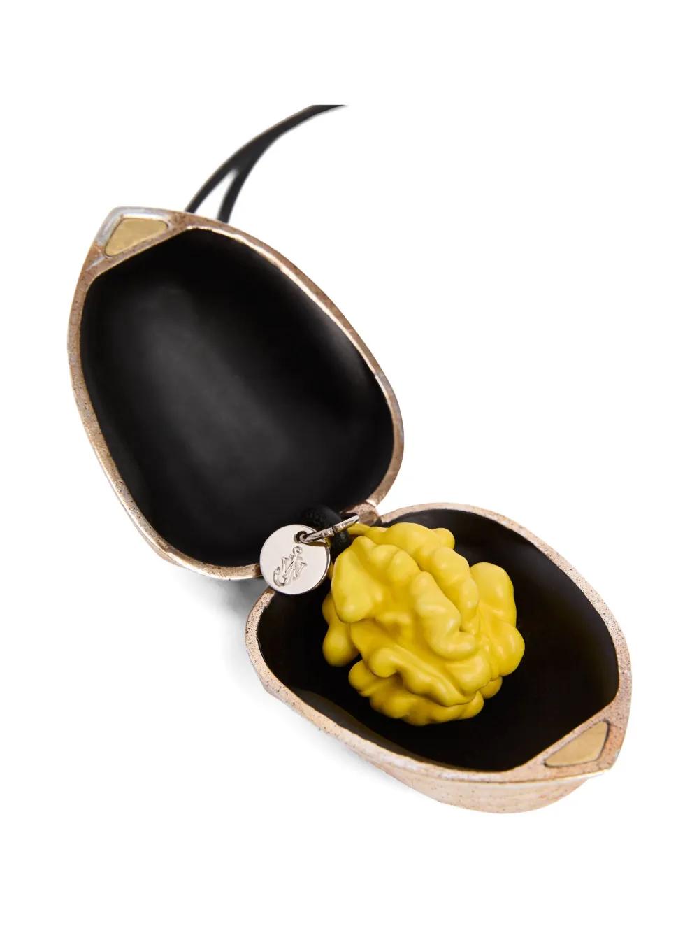 JW ANDERSON Mini Walnut-Shaped Keyring with Hinged Clasp