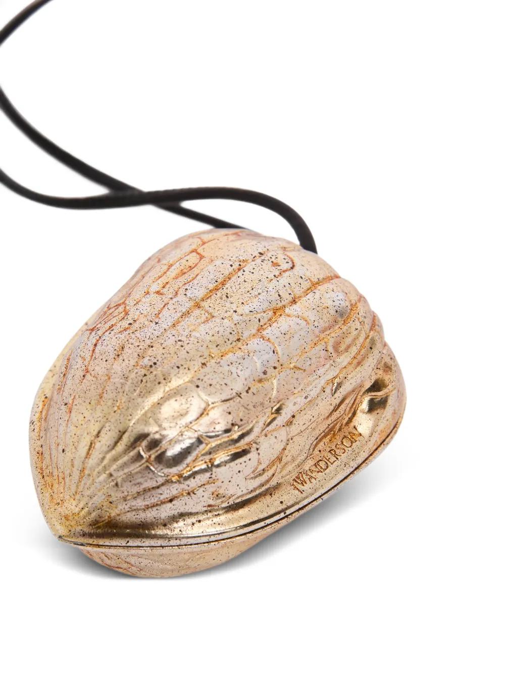 JW ANDERSON Mini Walnut-Shaped Keyring with Hinged Clasp