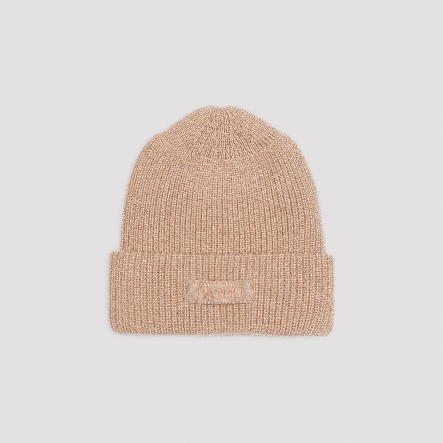 PATOU Ribbed Knit Beanie Hat