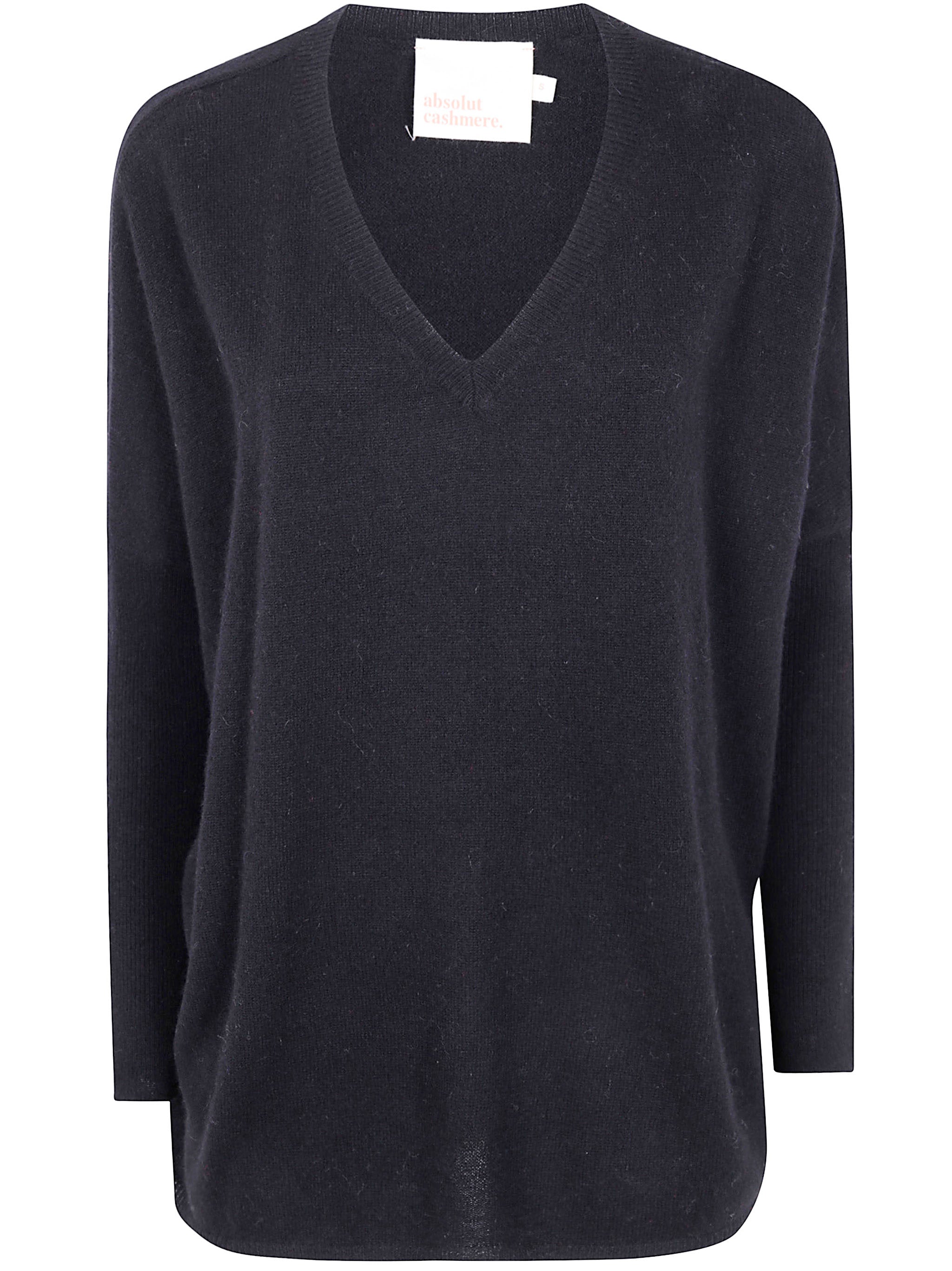 ABSOLUT CASHMERE Oversized V-Neck Cashmere Sweater