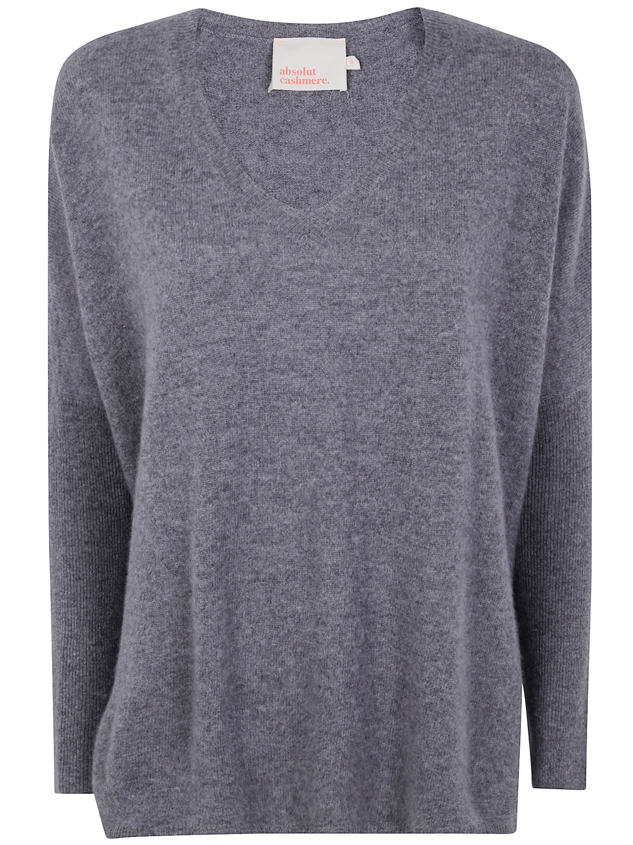 ABSOLUT CASHMERE Oversized V Neck Cashmere Sweater