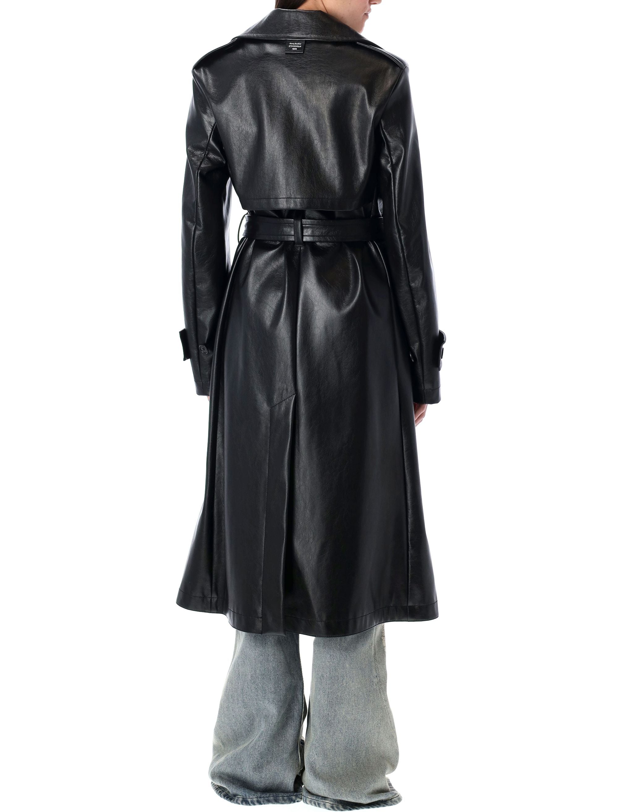 ACNE STUDIOS Eco Leather Trench Jacket for Women - Mid-Length Design