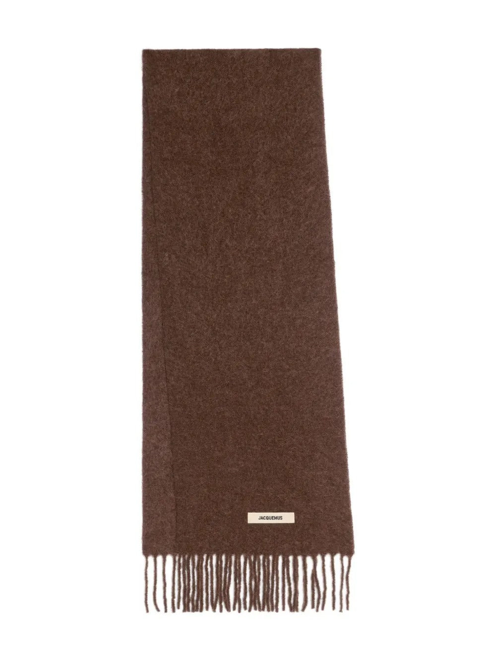 JACQUEMUS Fringed Mohair and Alpaca Blend Scarf - 251 x 40 cm