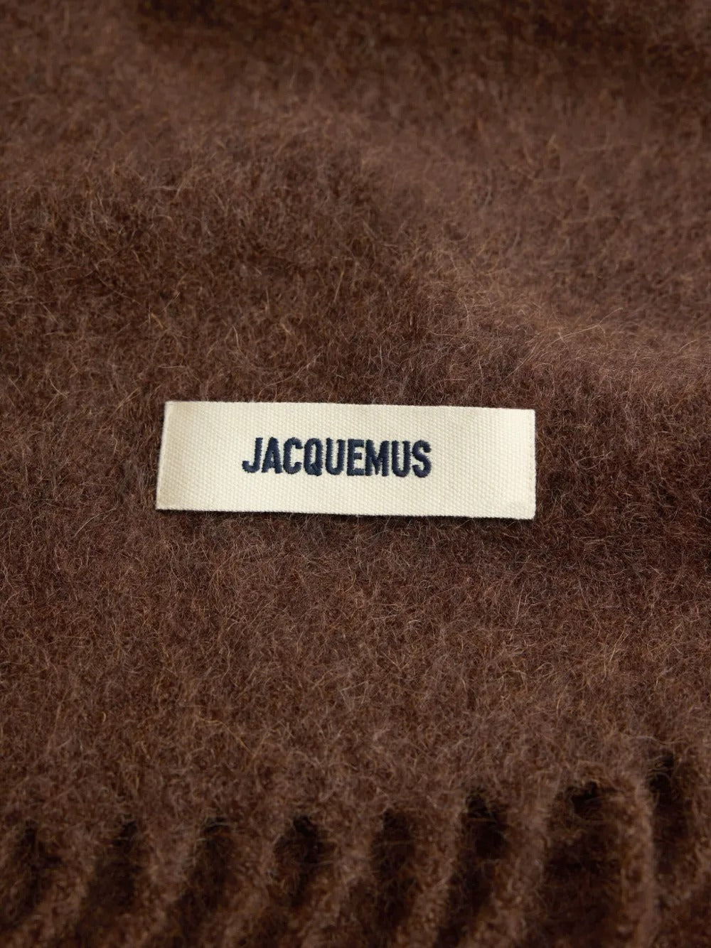 JACQUEMUS Fringed Mohair and Alpaca Blend Scarf - 251 x 40 cm