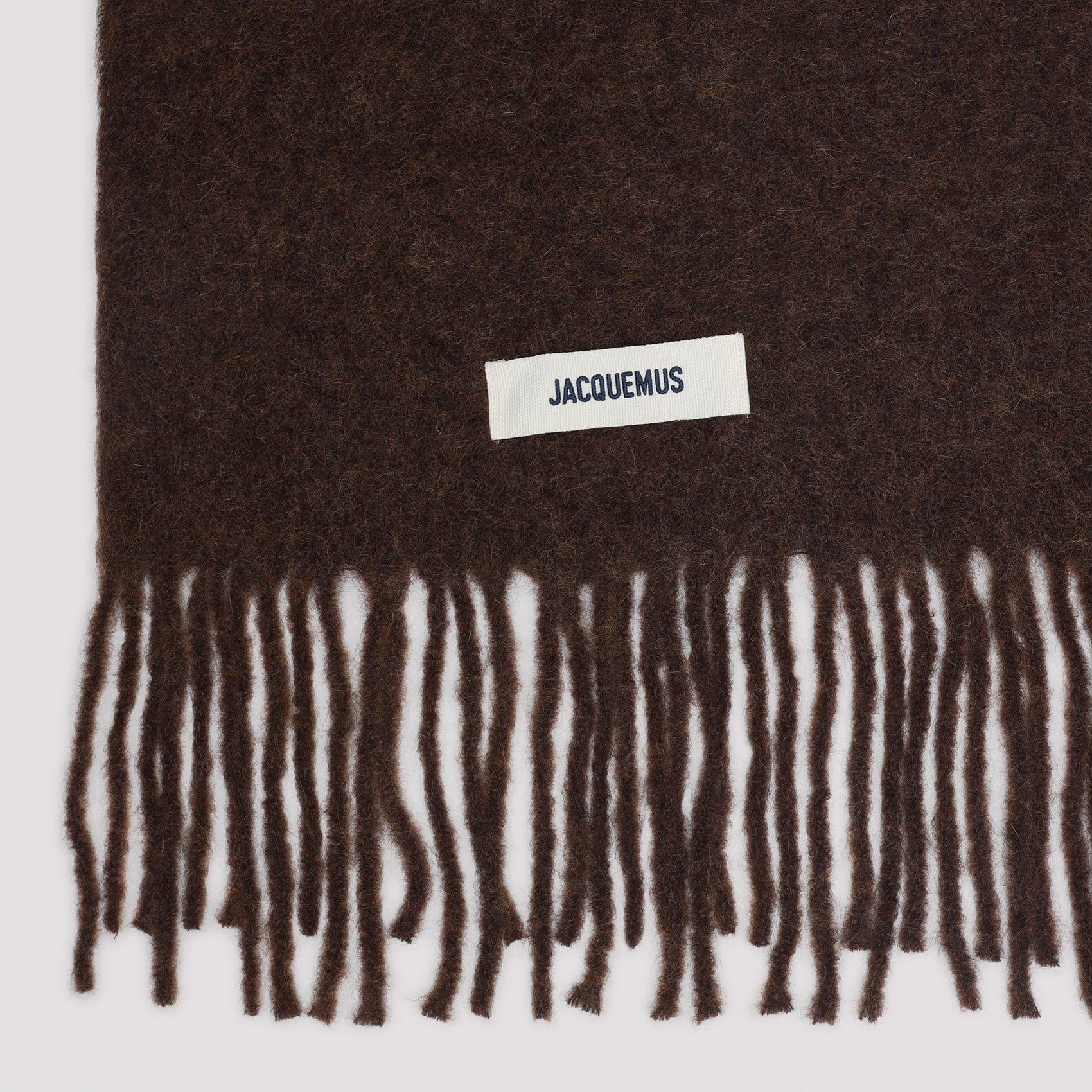 JACQUEMUS Fringed Mohair and Alpaca Blend Scarf - 251 x 40 cm