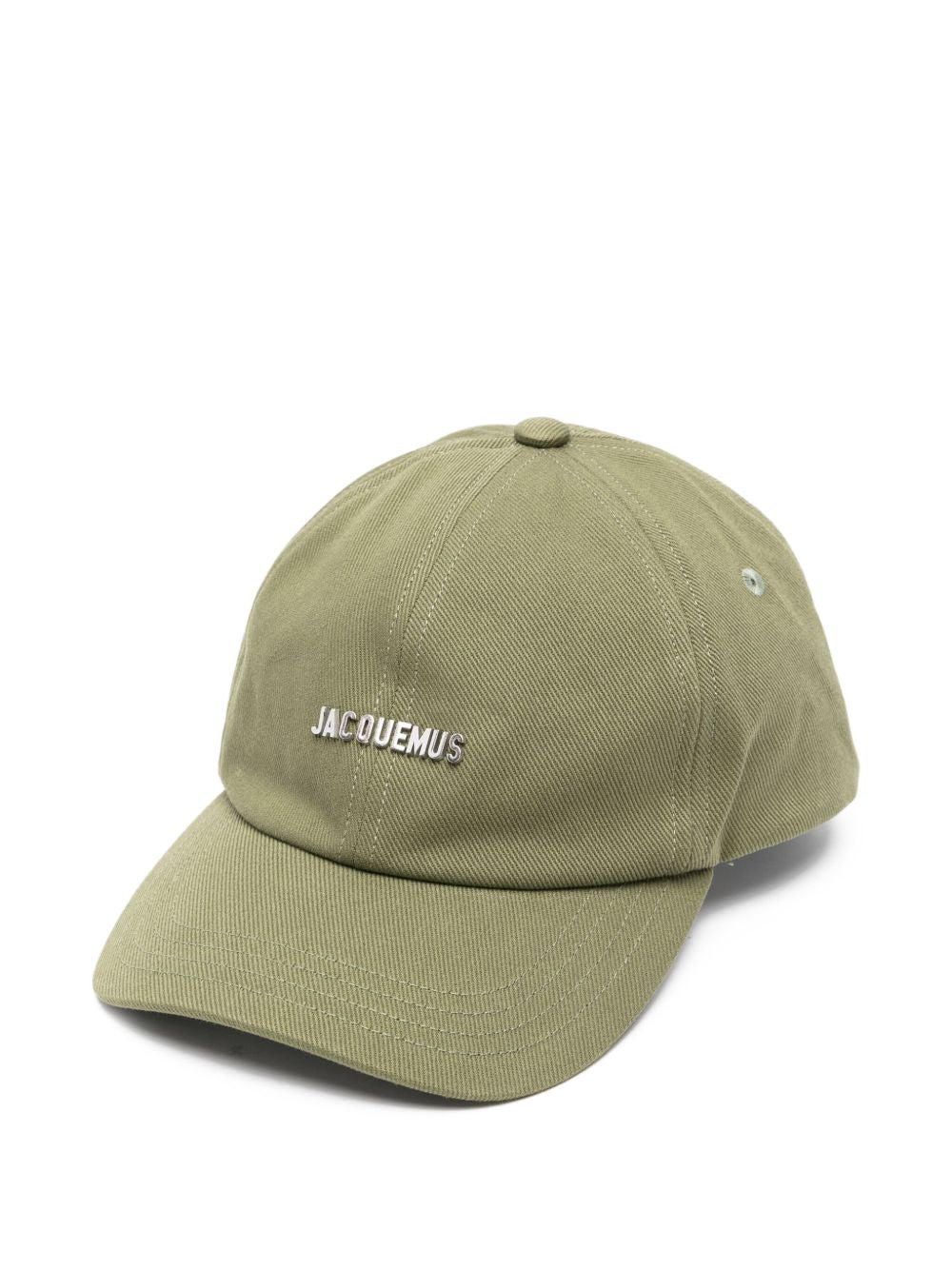 JACQUEMUS Curved Brim Adjustable Cap with Logo Plaque