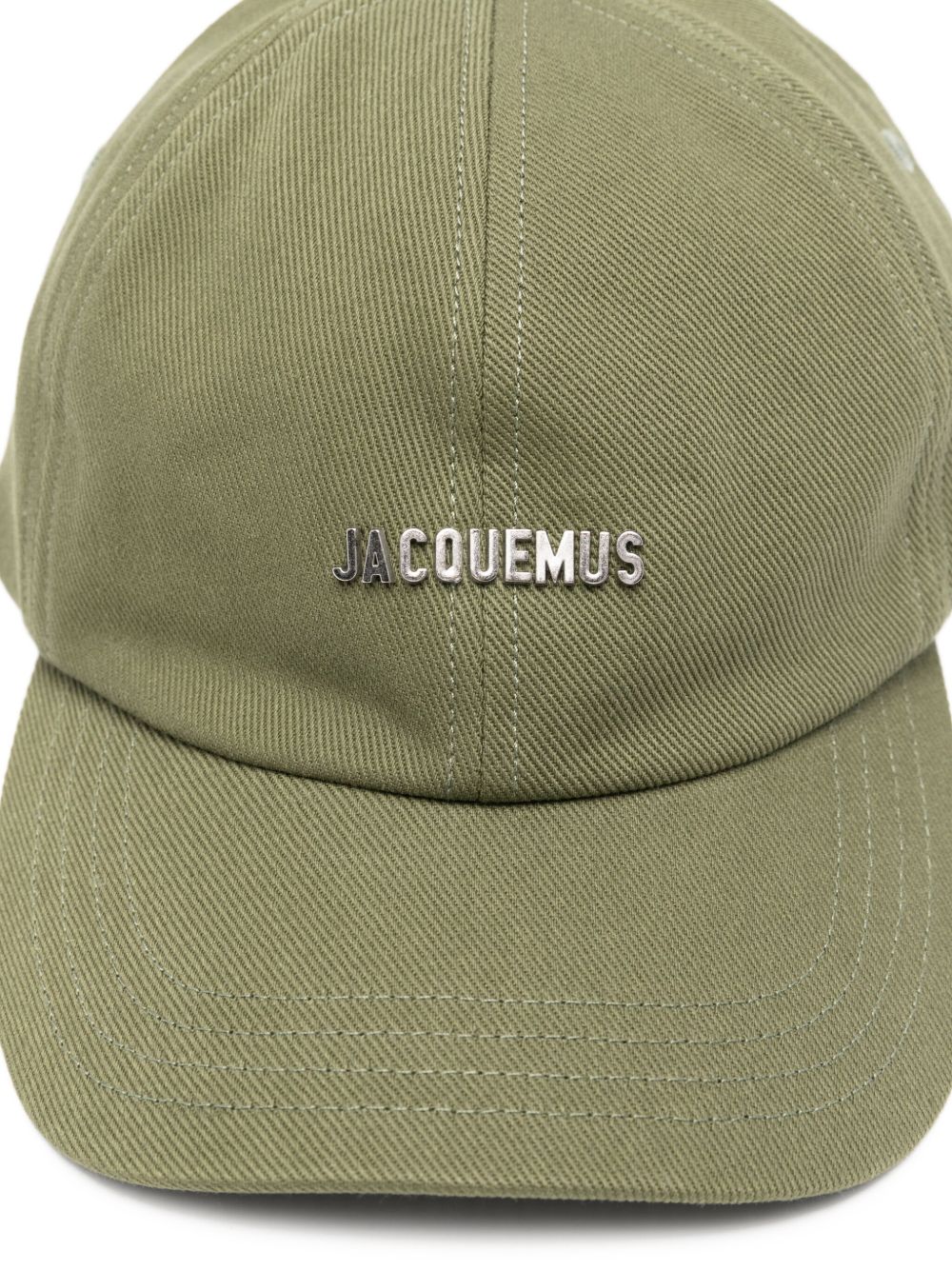 JACQUEMUS Curved Brim Adjustable Cap with Logo Plaque