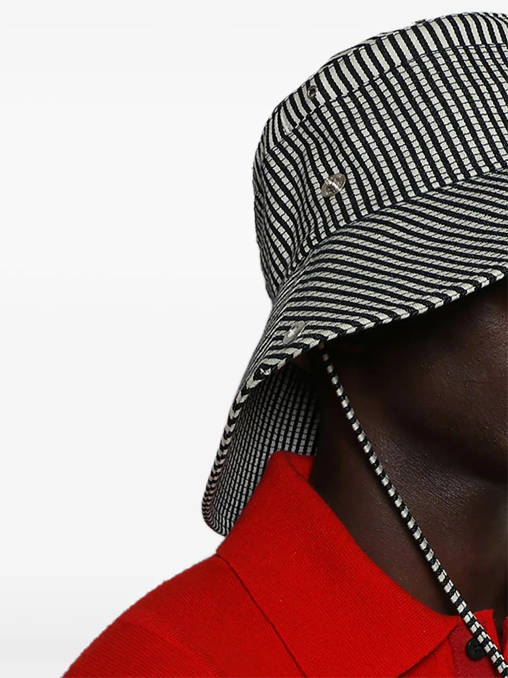 JACQUEMUS Striped Wide Brim Hat