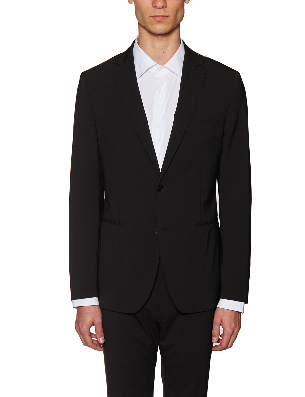 TONELLO Men's Wool Stretch Two-Button Dress Suit - Size 48