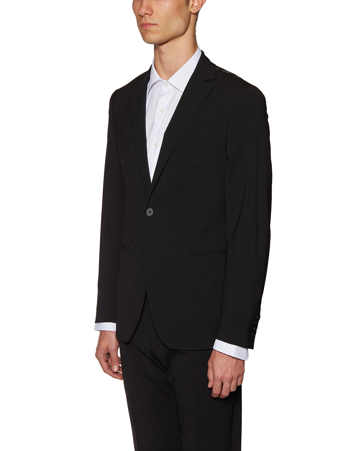 TONELLO Men's Wool Stretch Two-Button Dress Suit - Size 48