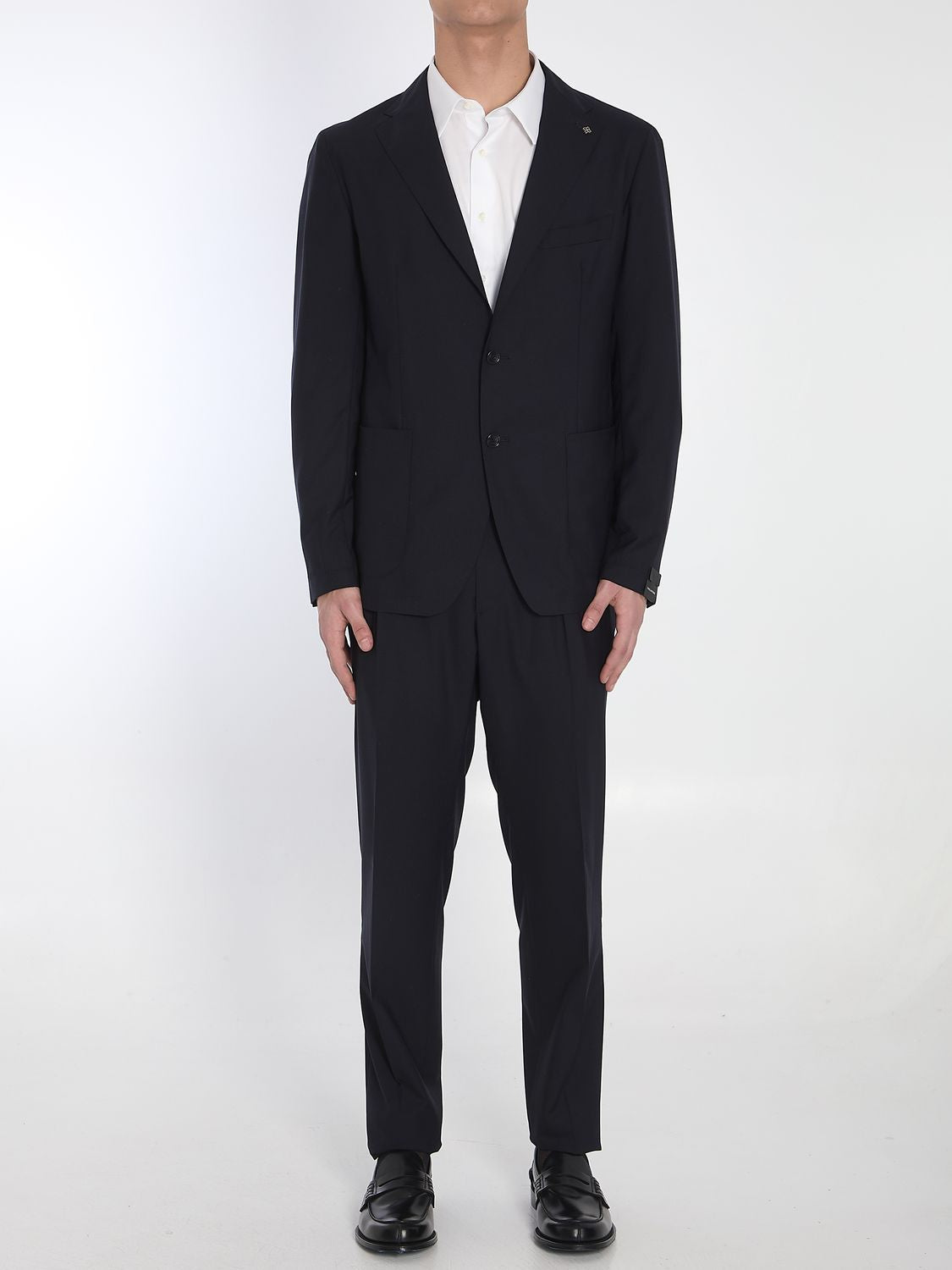 TAGLIATORE Two-Piece Suit in Wool and Silk Blend - Regular Fit IT 52