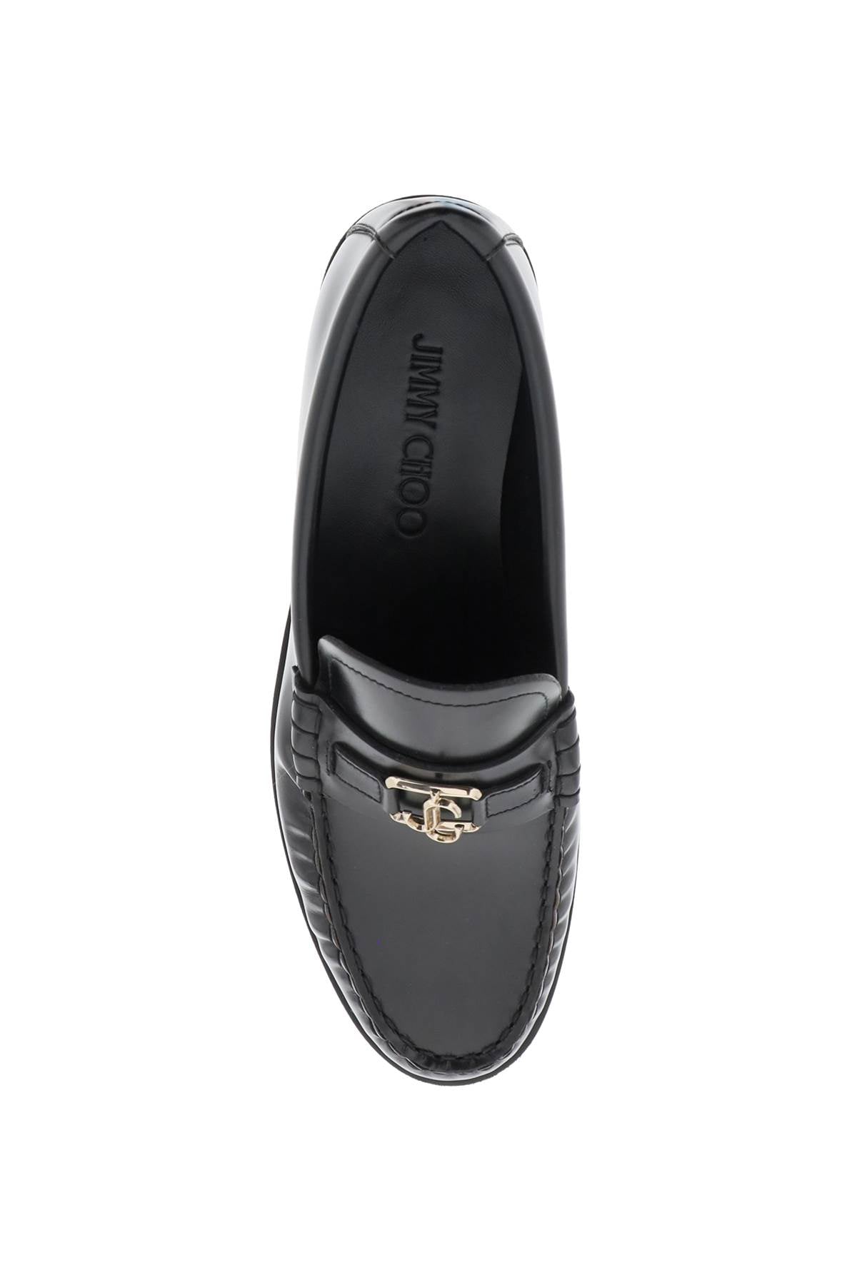 JIMMY CHOO Almond Toe Slip-Ons in Luxurious Lambskin