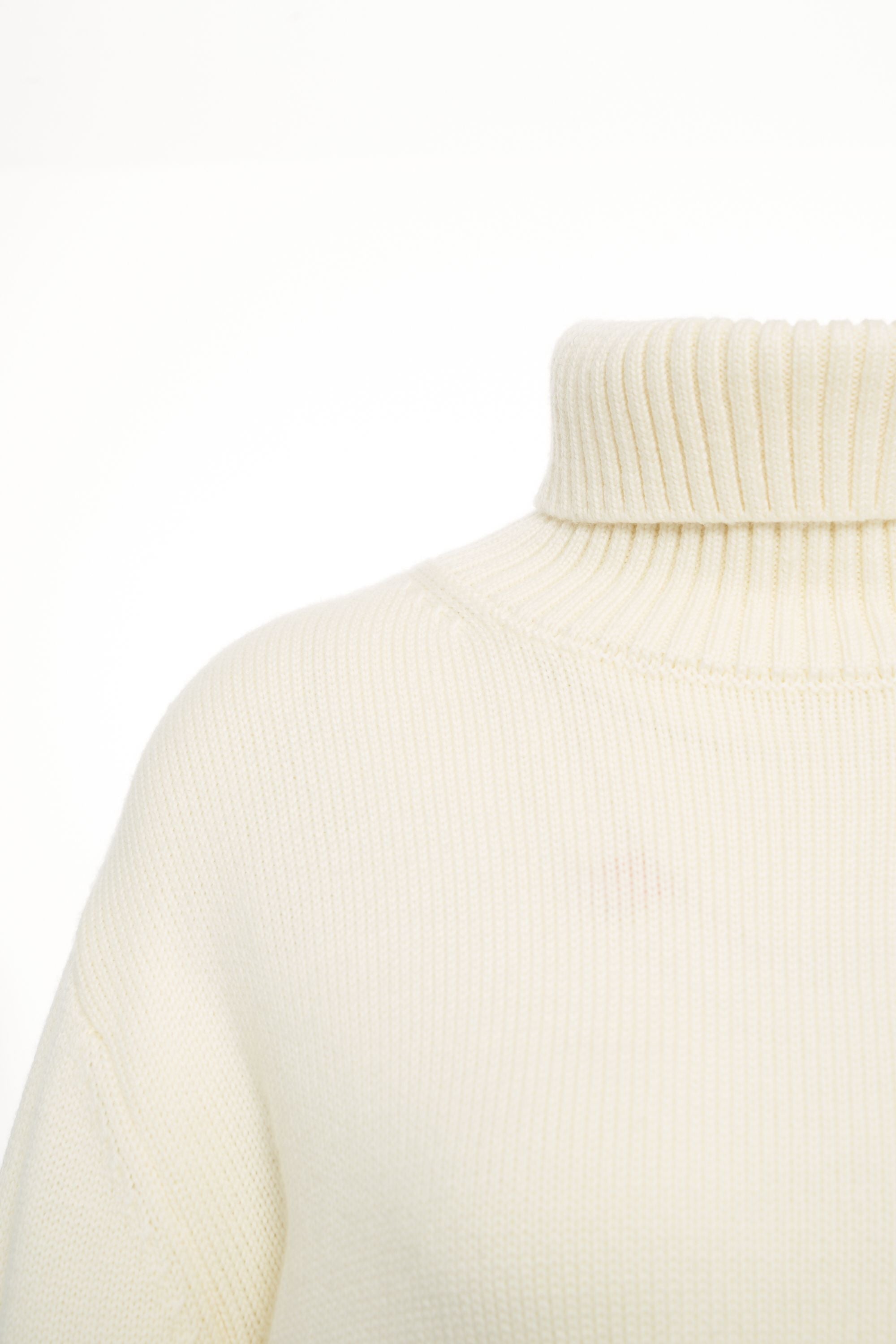 ADD High-Neck Ribbed Pullover for Women