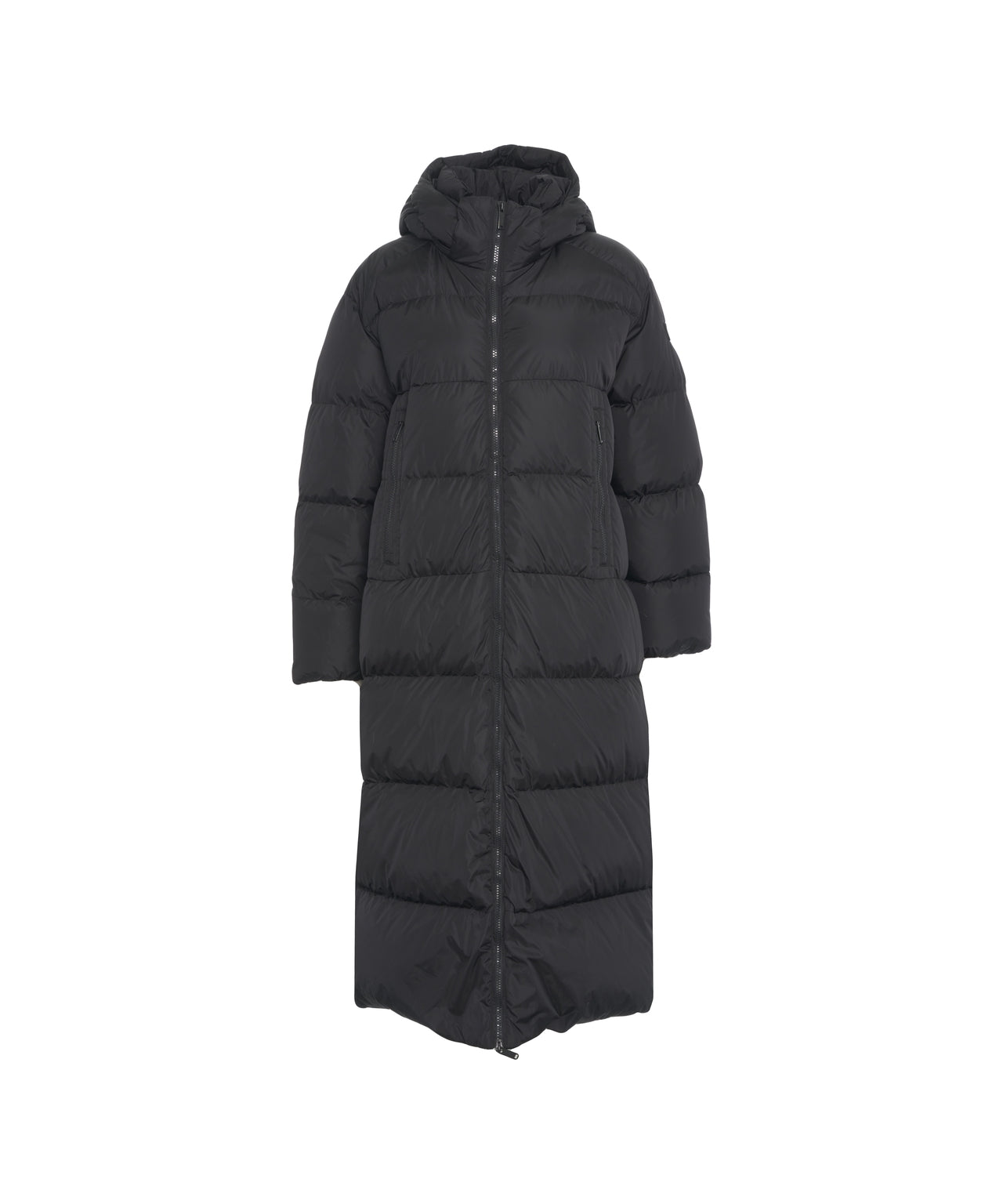 ADD Long Down Jacket with Hood for Women