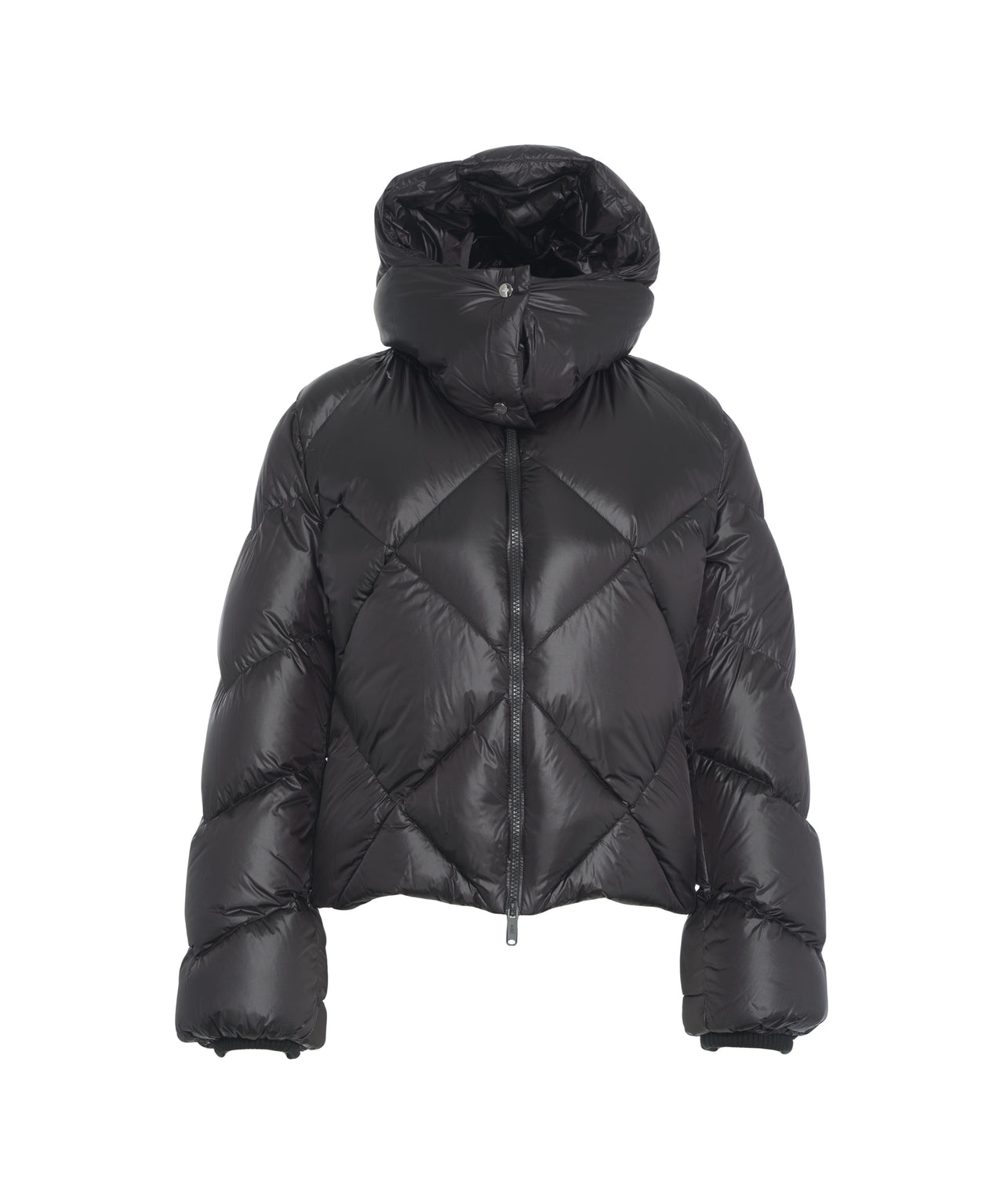 ADD Women's Quilted Modern Jacket with Spacious Hood