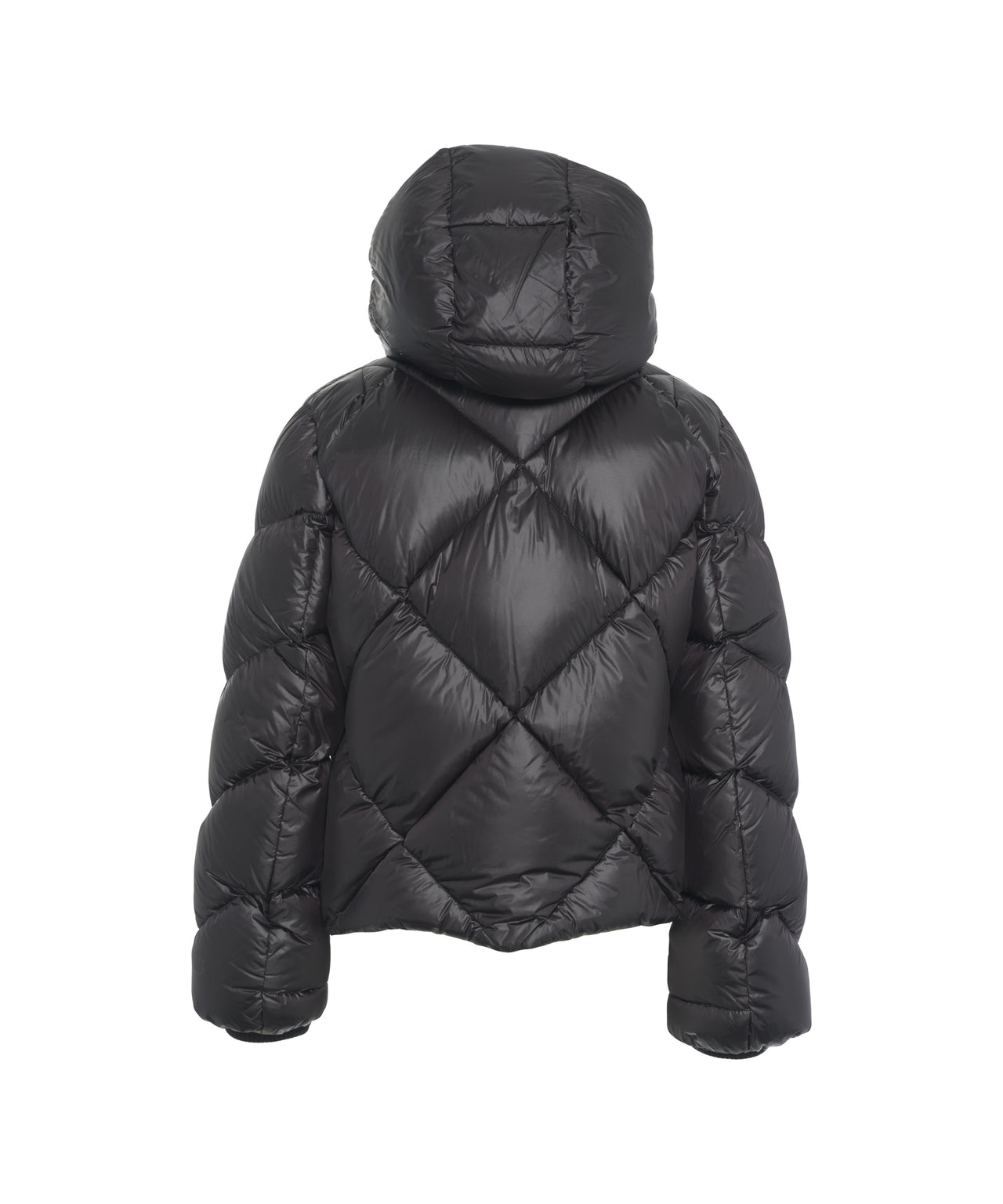 ADD Women's Quilted Modern Jacket with Spacious Hood