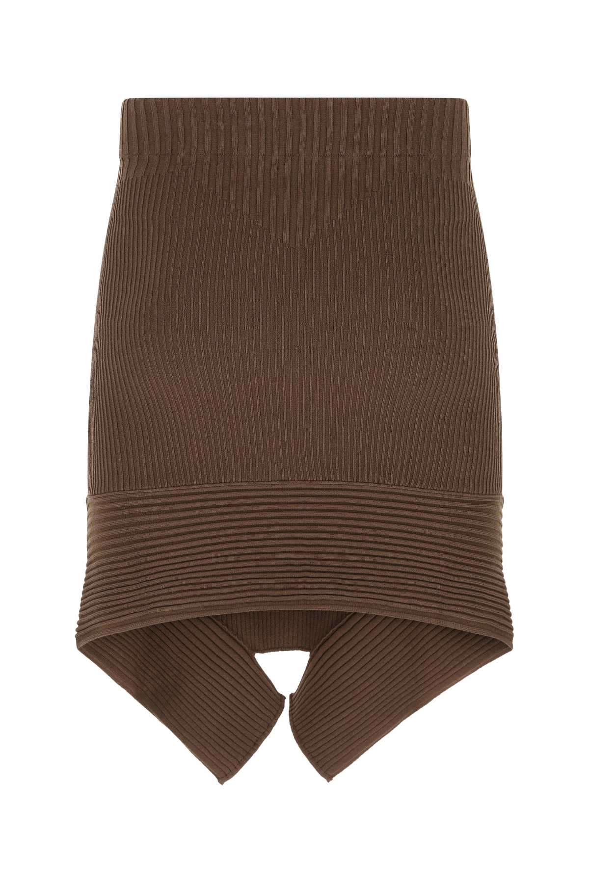 ANDREADAMO Stretch Viscose Blend Mini Skirt for Women