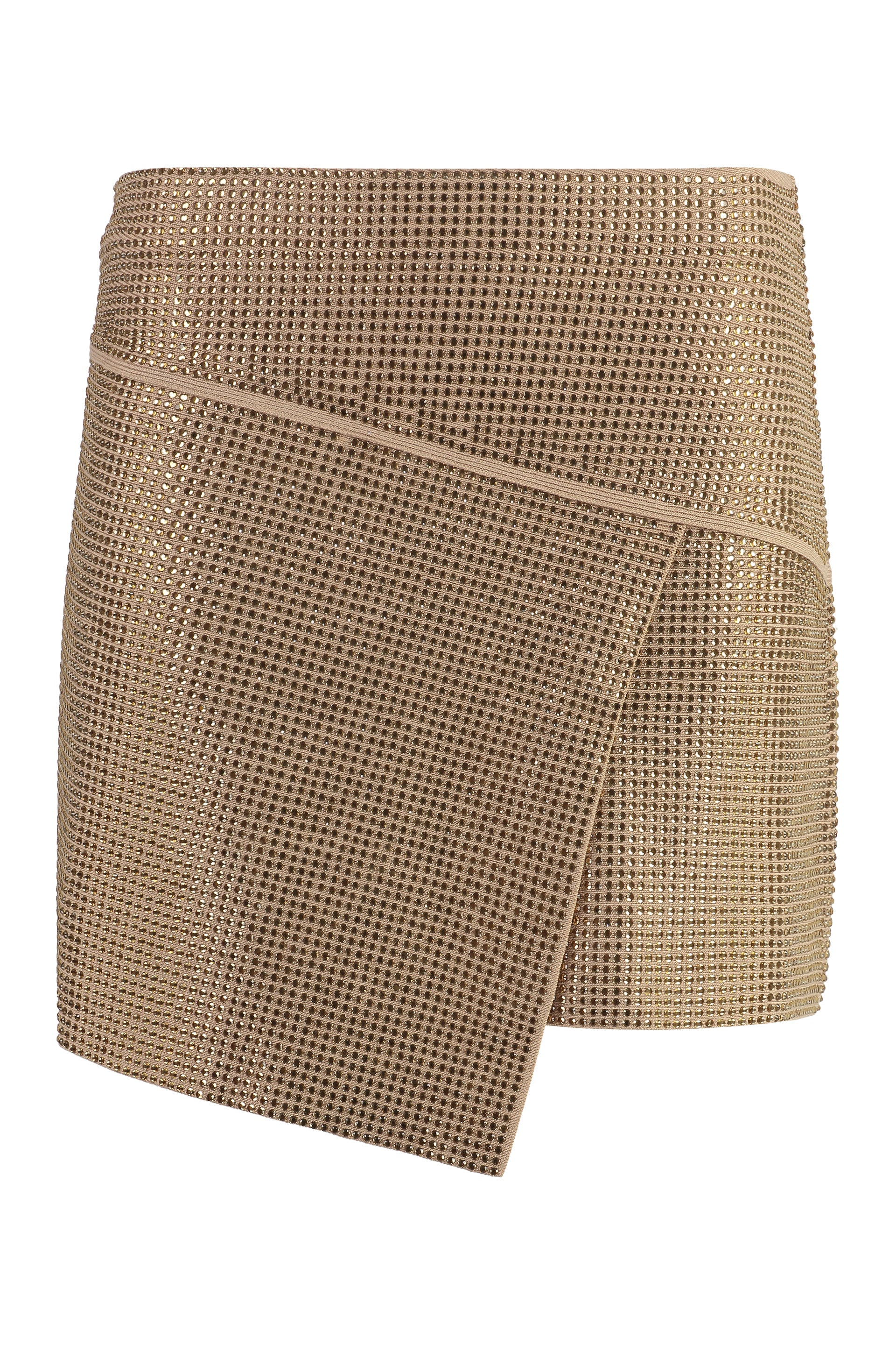 ANDREADAMO Glamorous Asymmetric Mini Skirt