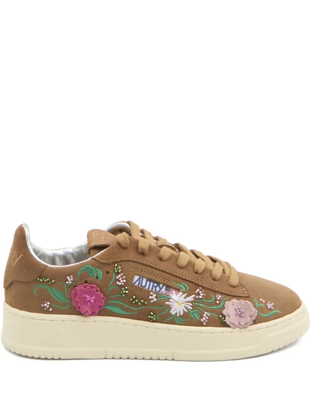 AUTRY Embellished Low Suede Sneakers for Women