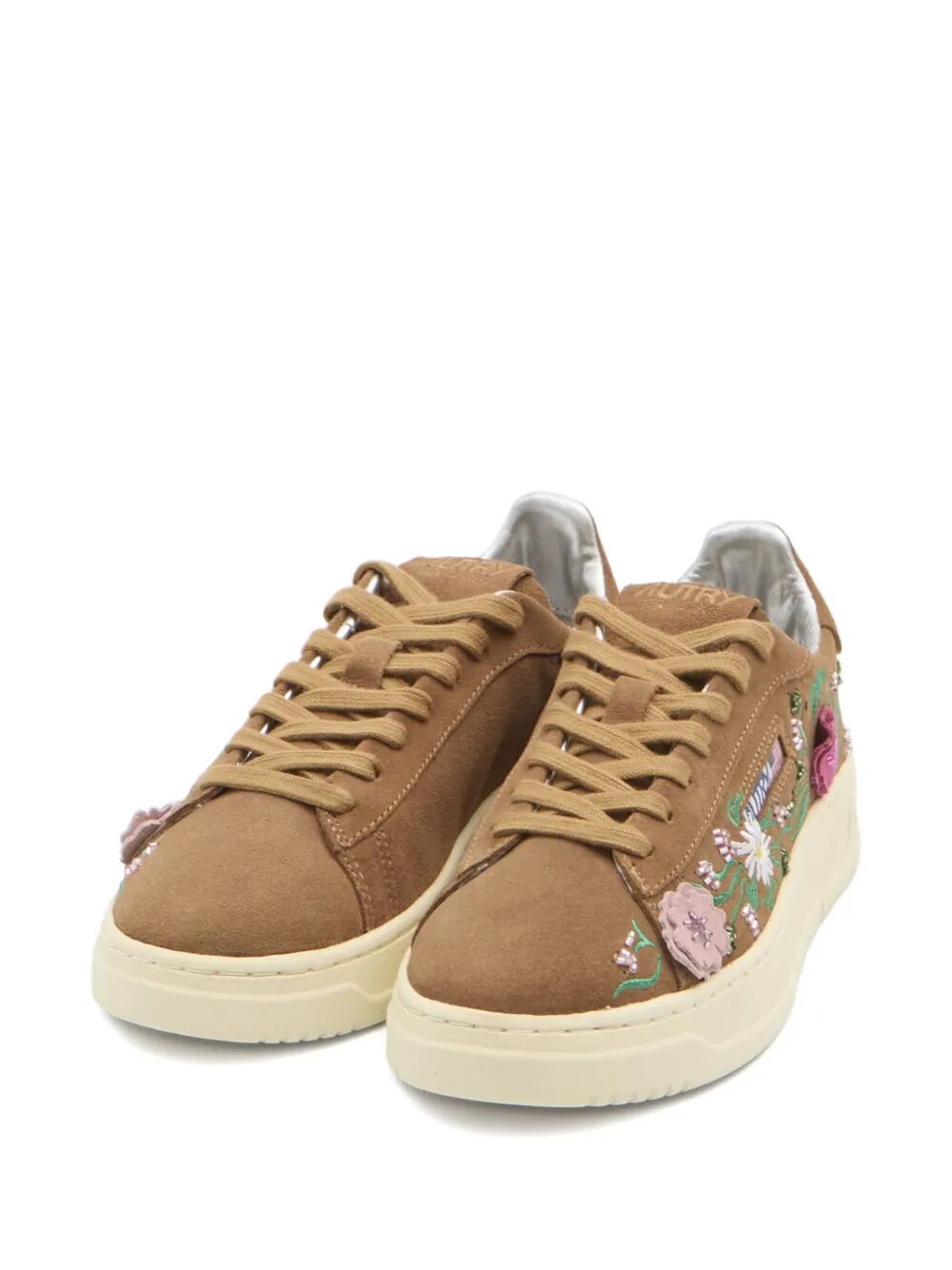 AUTRY Embellished Low Suede Sneakers for Women