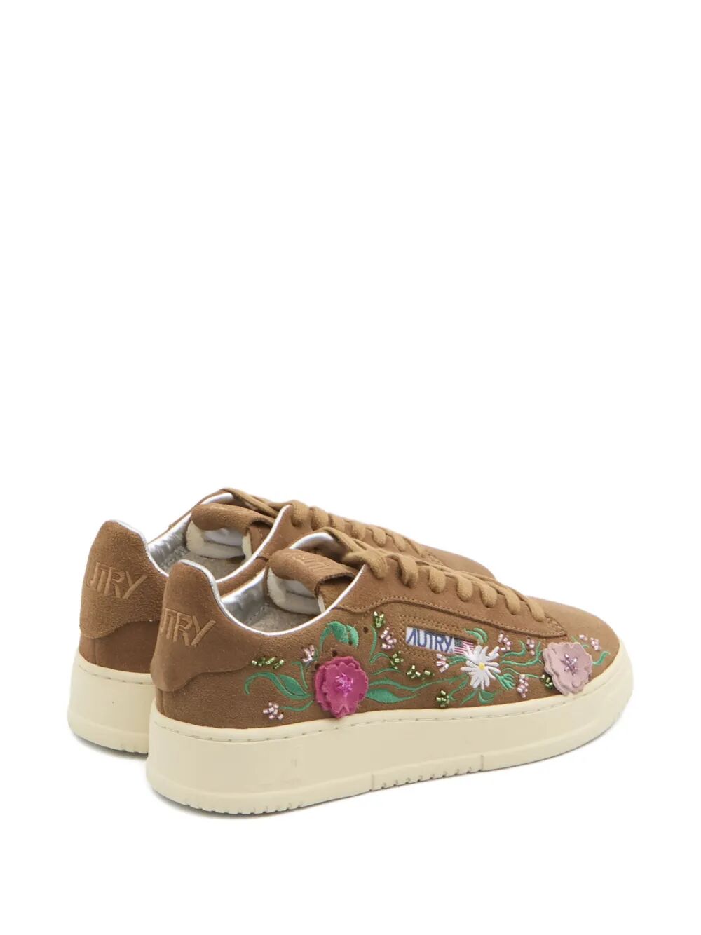 AUTRY Embellished Low Suede Sneakers for Women