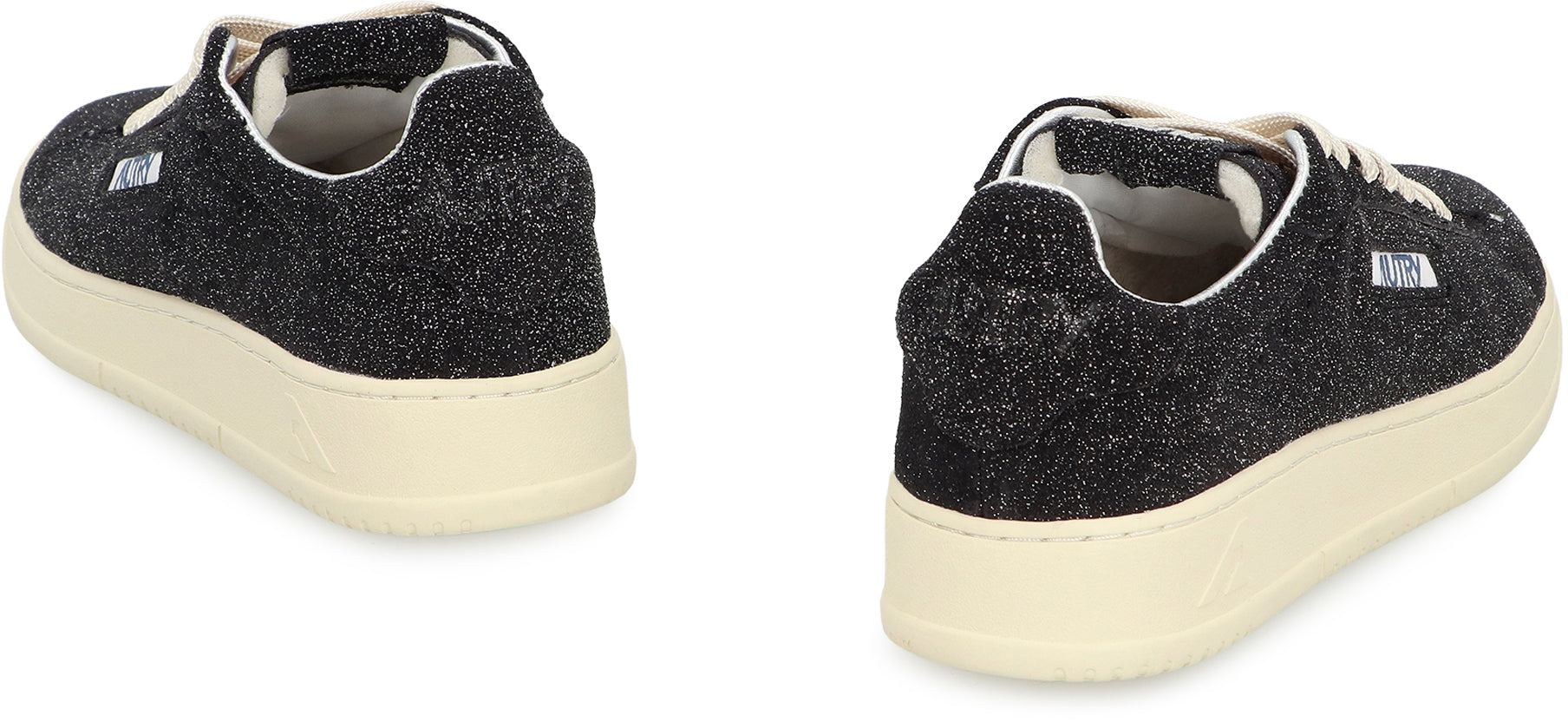 AUTRY Low-Top Glitter Suede Sneakers for Women