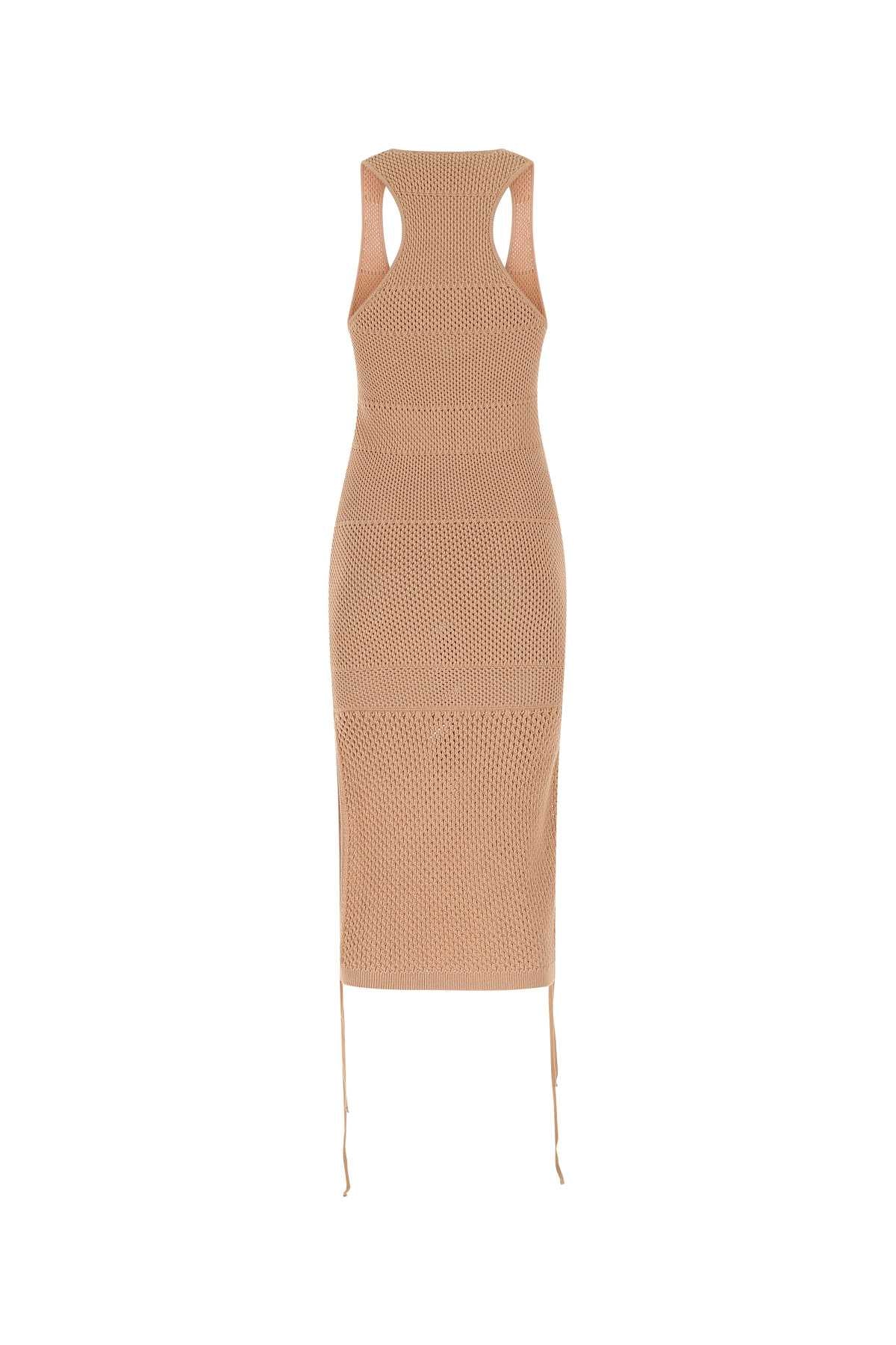 ANDREADAMO Stretch Mesh Mini Dress