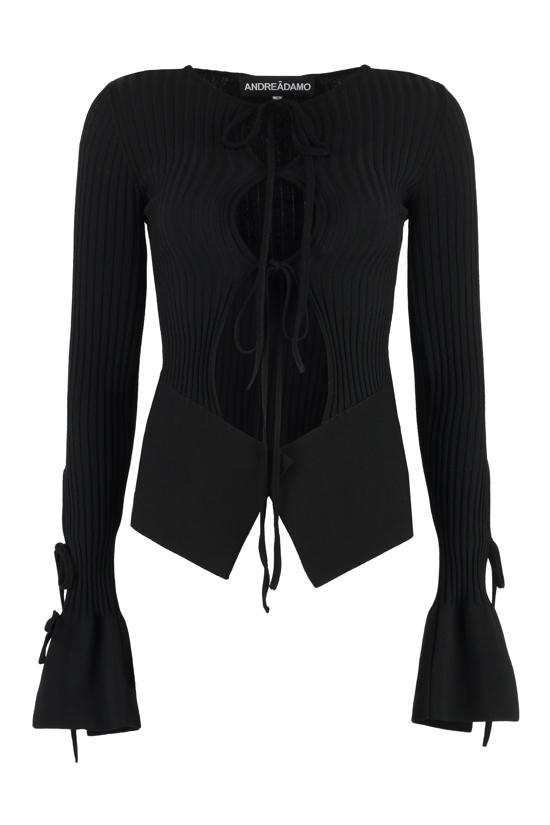 ANDREADAMO Long-Sleeve Cut-Out Top