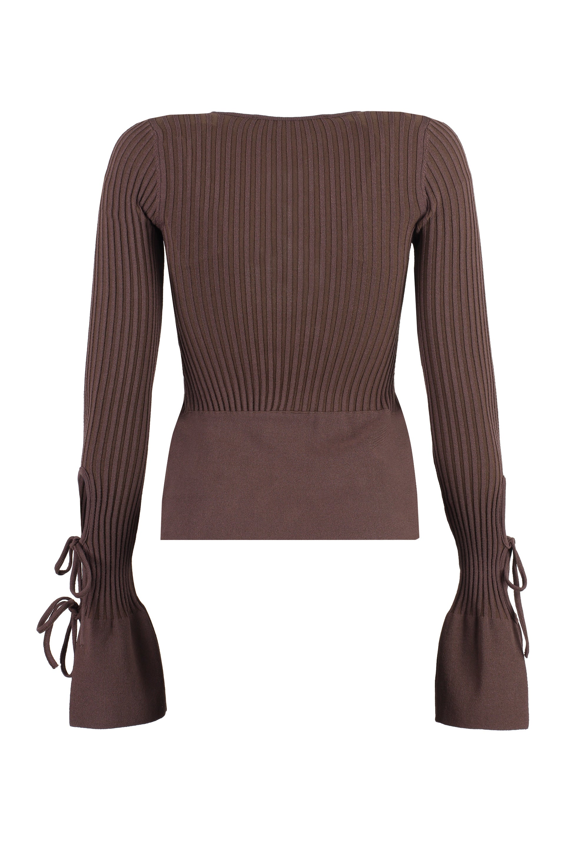 ANDREADAMO Long-Sleeve Cut-Out Top