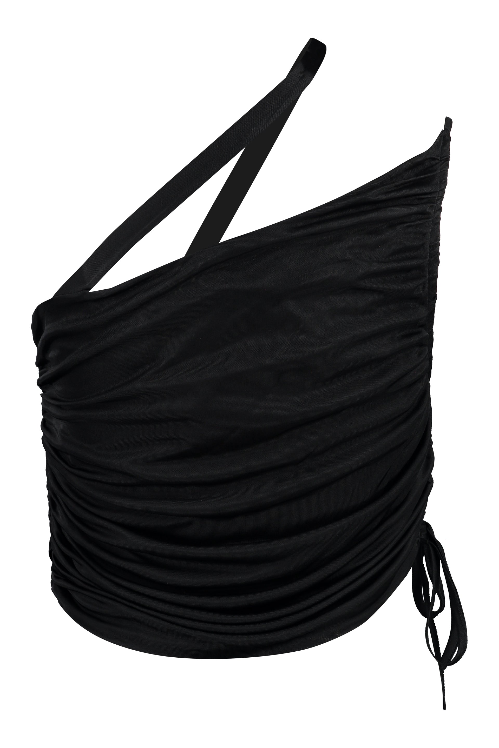 ANDREADAMO Draped Mini Top with Adjustable Straps