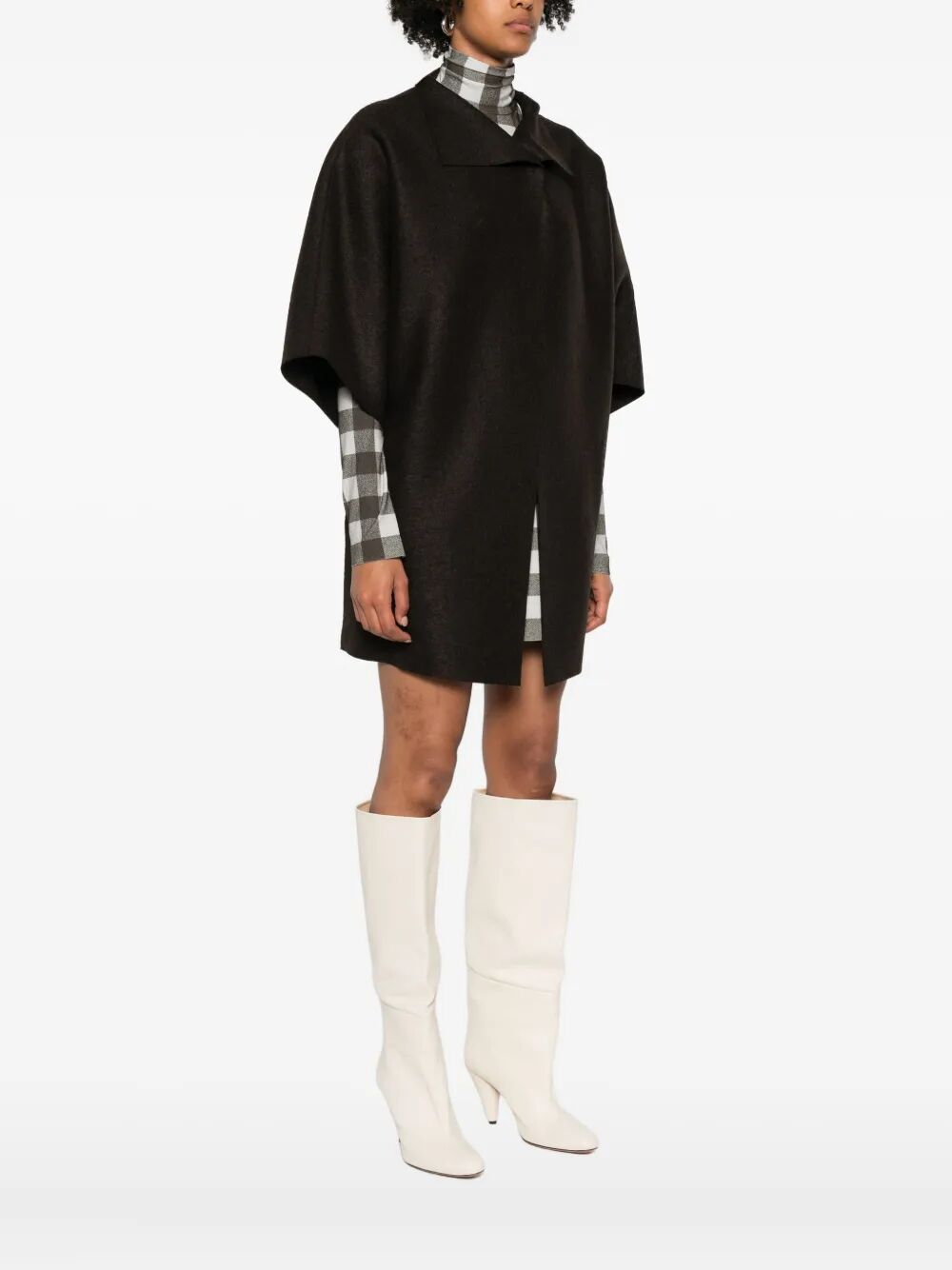 HARRIS WHARF LONDON Women's Kimono Mantle Pressed Wool - Fall 2025